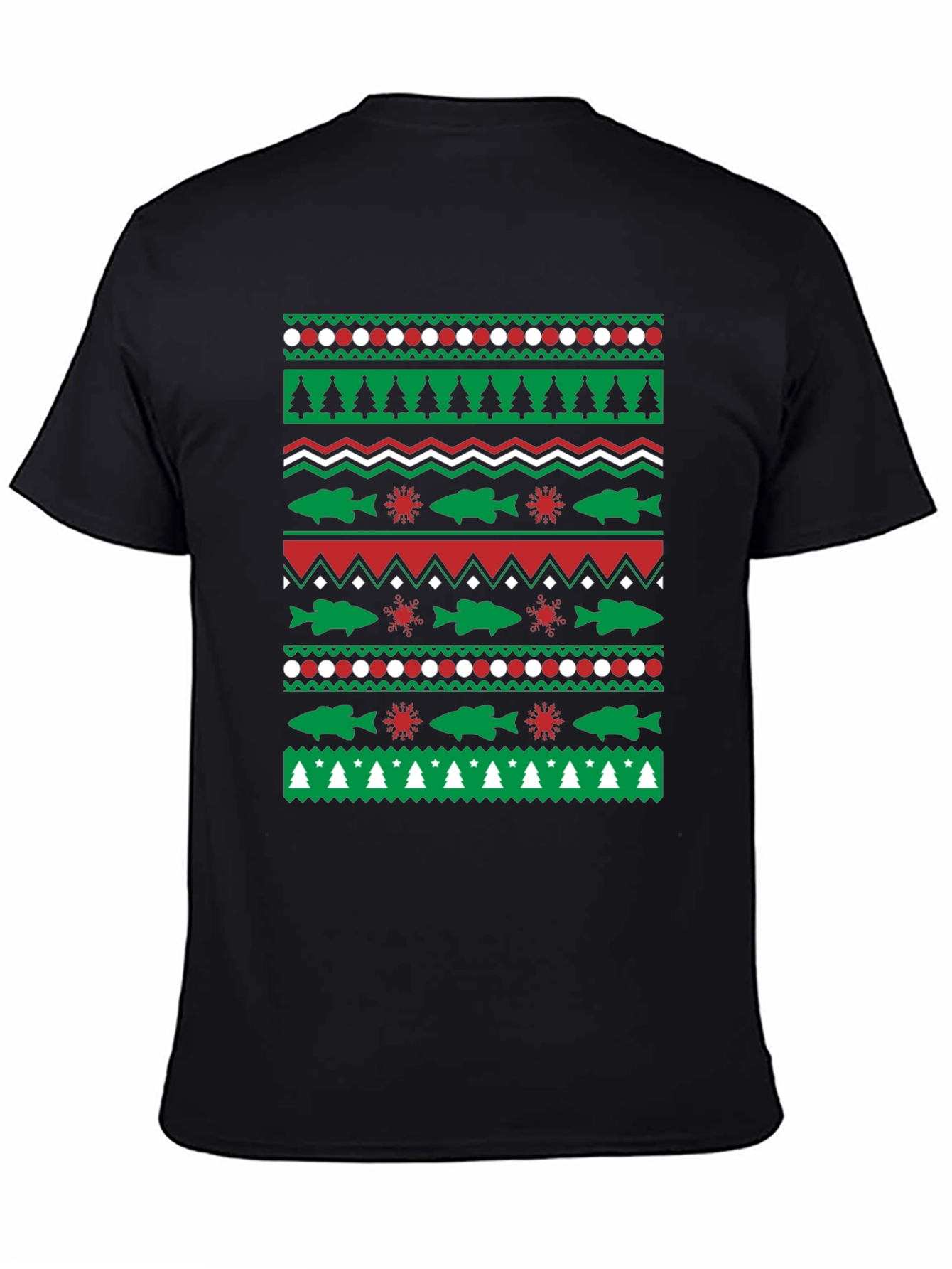 Festive Fishing Christmas T-Shirt