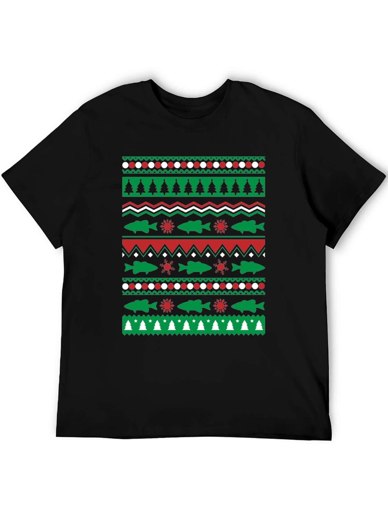Festive Fishing Christmas T-Shirt