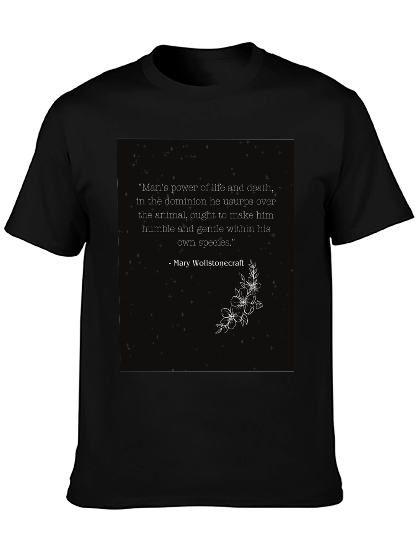 Philosophical Quote T-Shirt - Mans Power