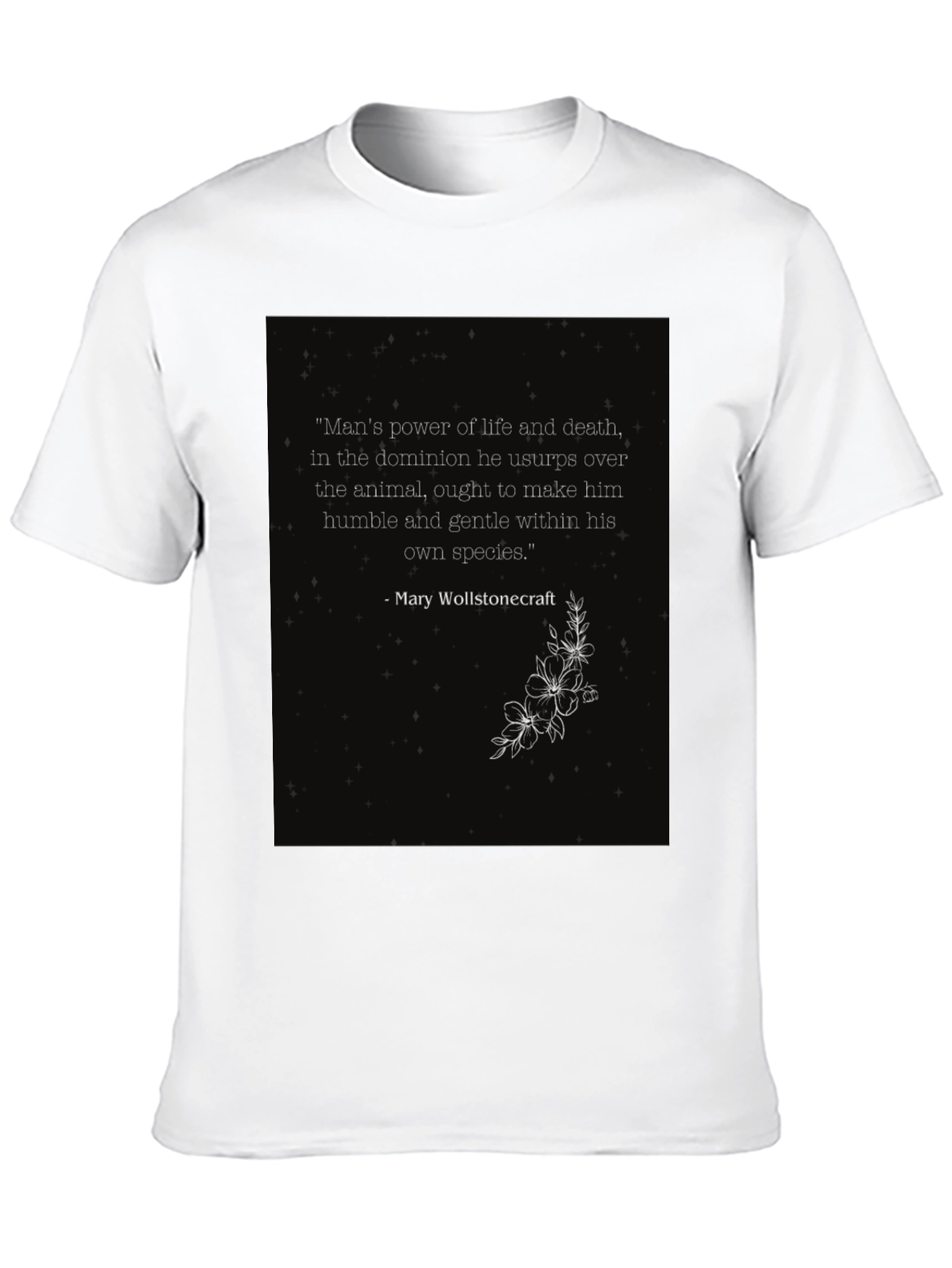 Philosophical Quote T-Shirt - Mans Power