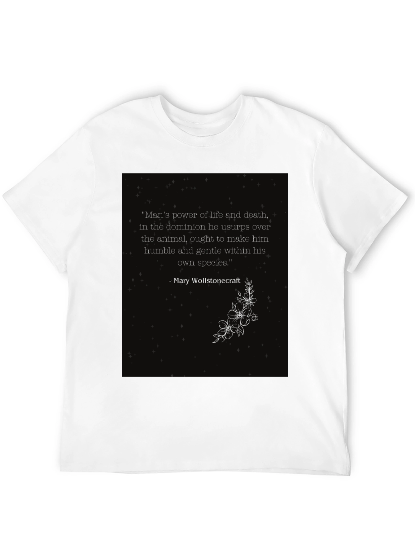 Philosophical Quote T-Shirt - Mans Power