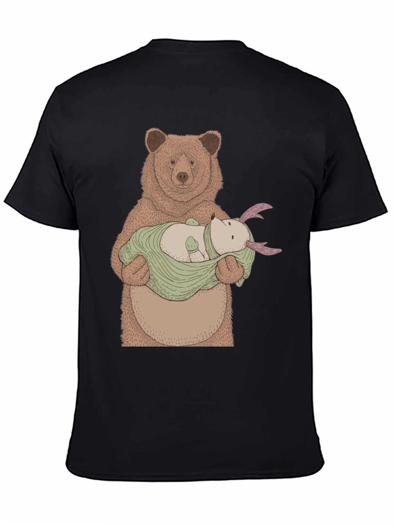Bear Holding Creature T-Shirt
