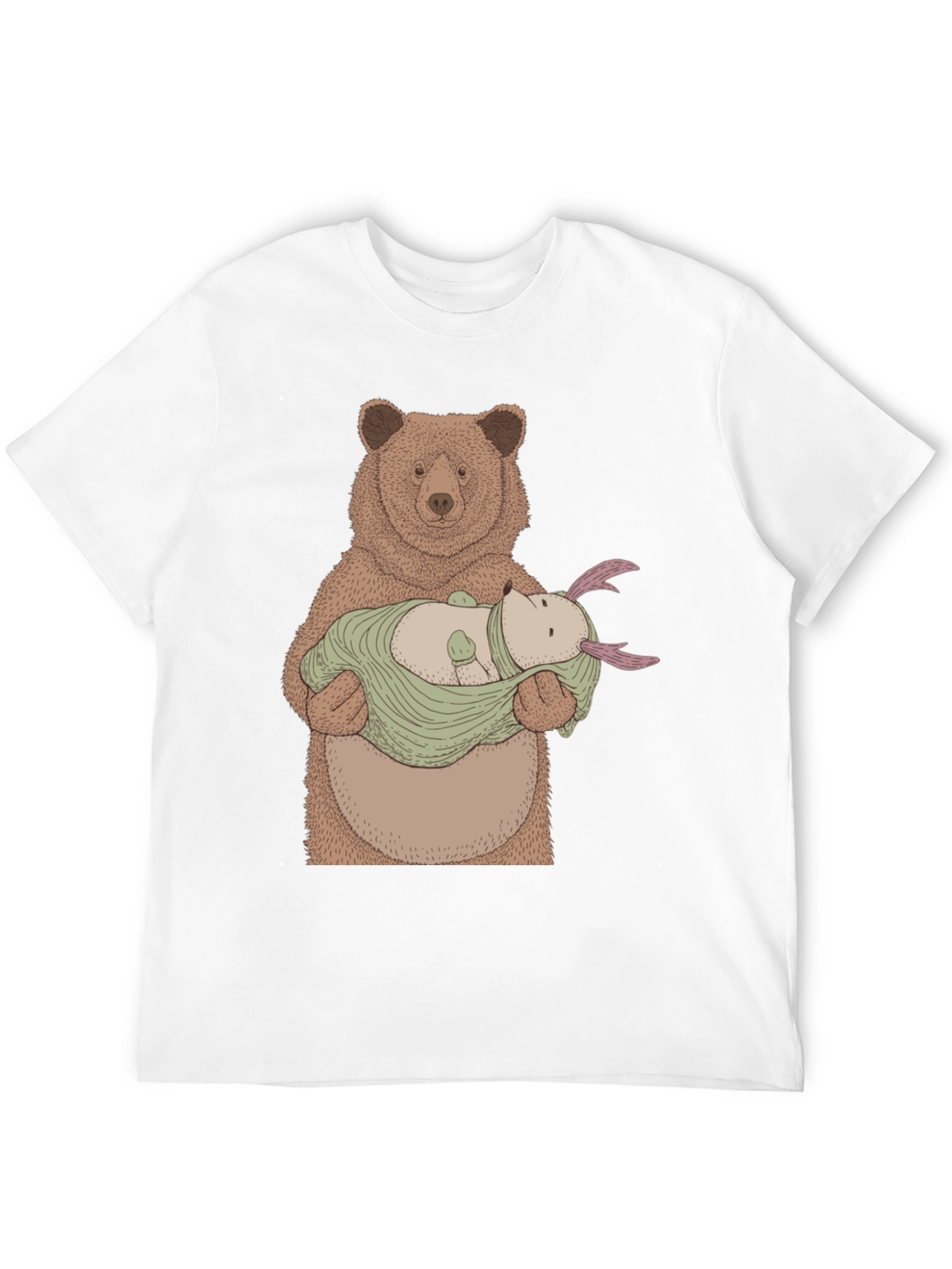 Bear Holding Creature T-Shirt