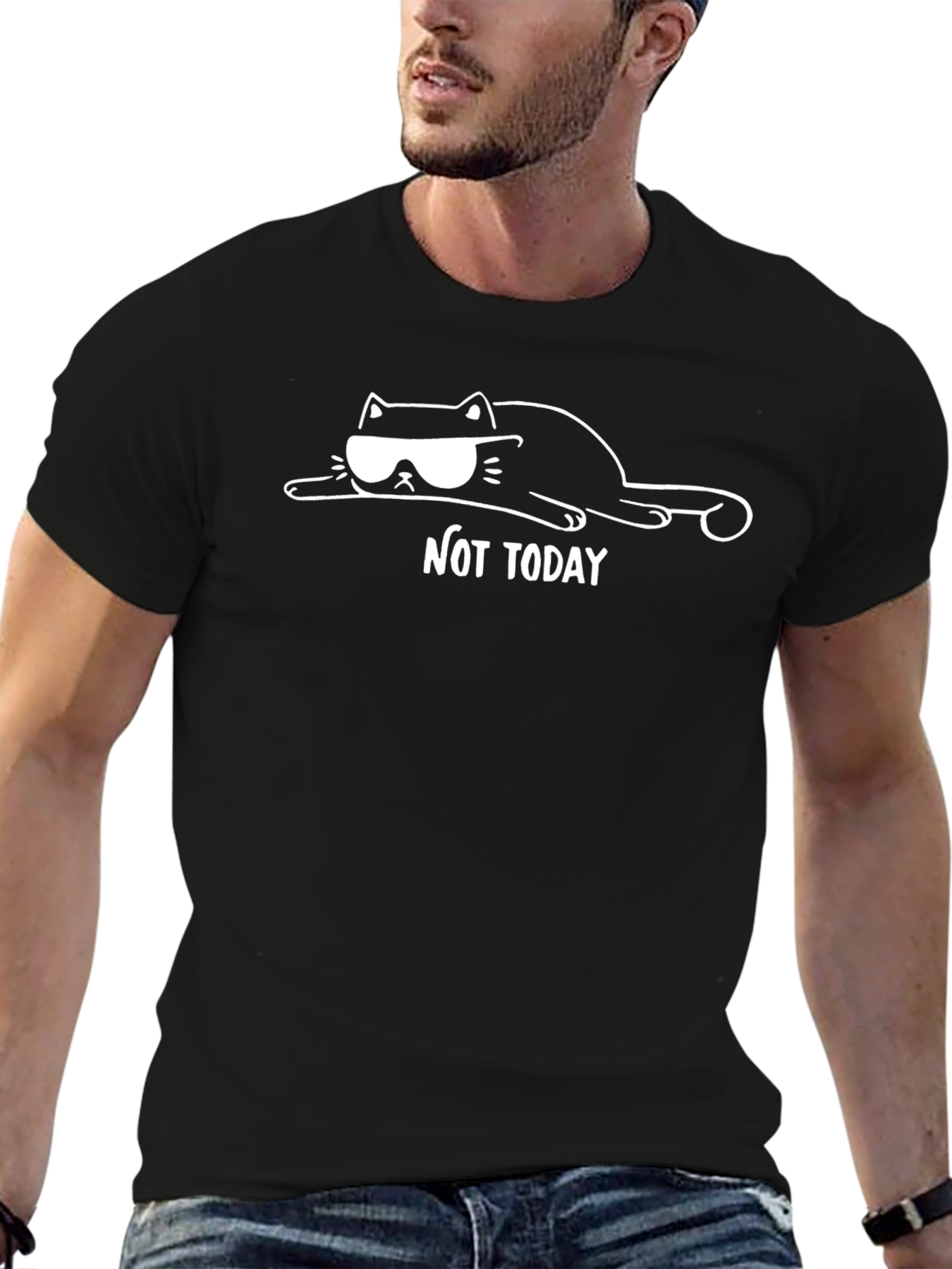 Not Today Graphic Tee - Mens Casual Shirt