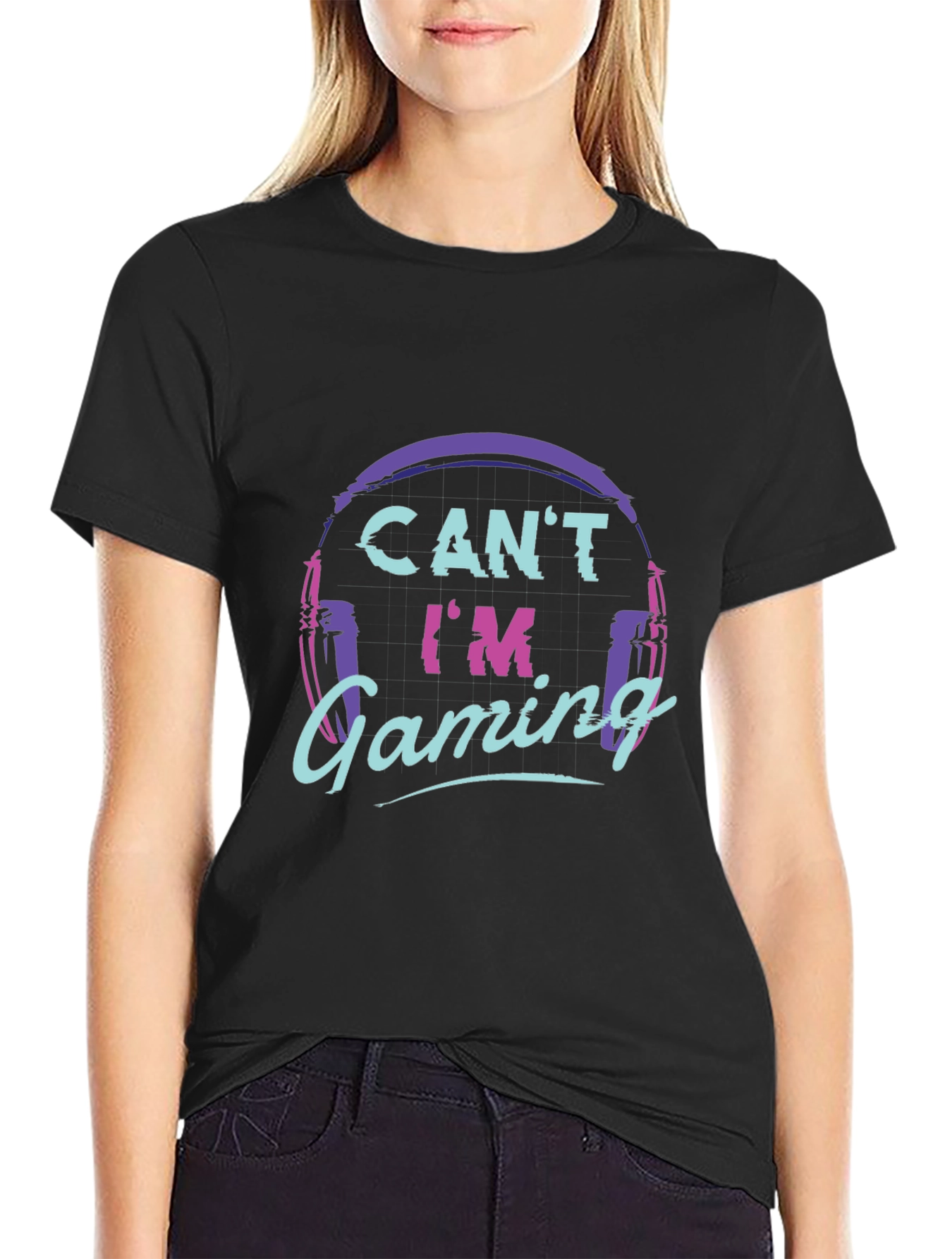 Gamer Headset T-Shirt - Cant Im Gaming Tee