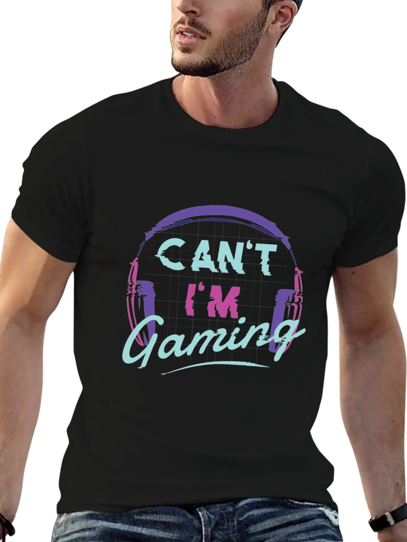 Gamer Headset T-Shirt - Cant Im Gaming Tee