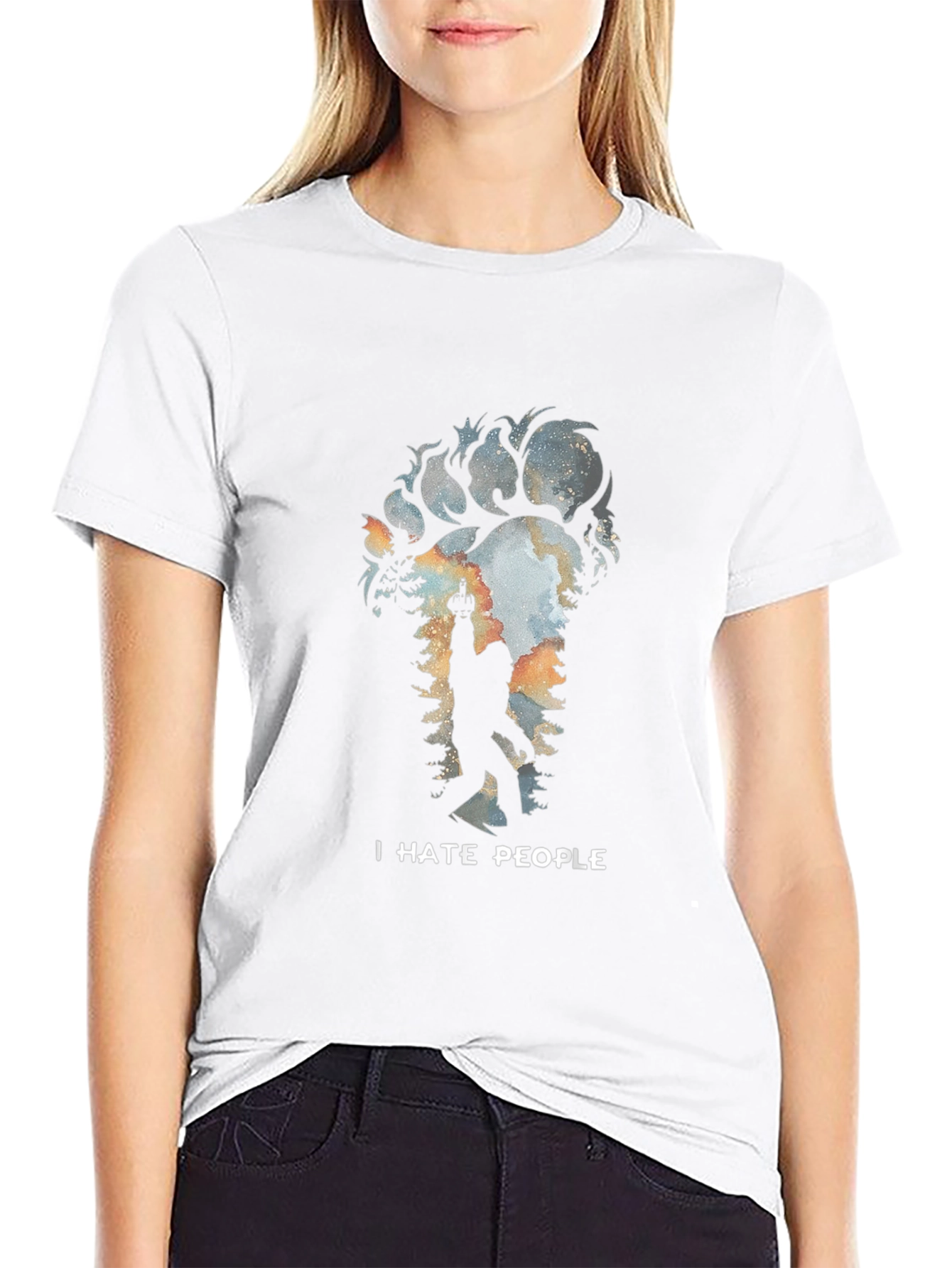 I Hate People Bigfoot T-Shirt