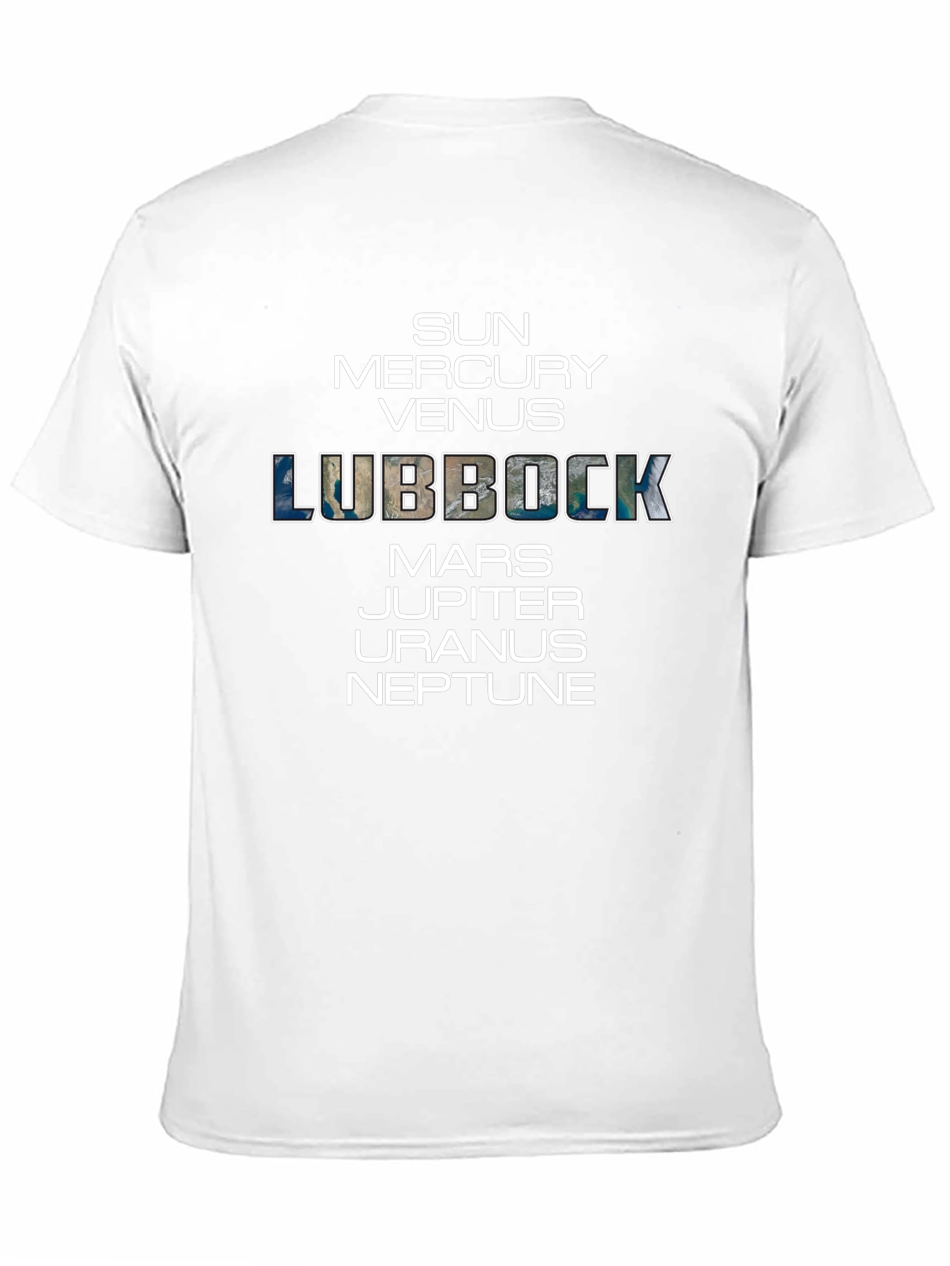 Planets Lubbock T-Shirt - Black Cotton Blend Tee