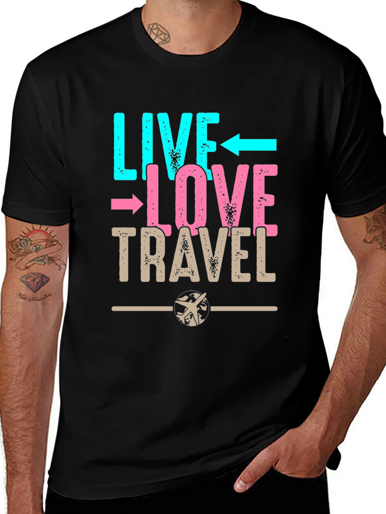 Live Love Travel Graphic Tee - Adventure Ready