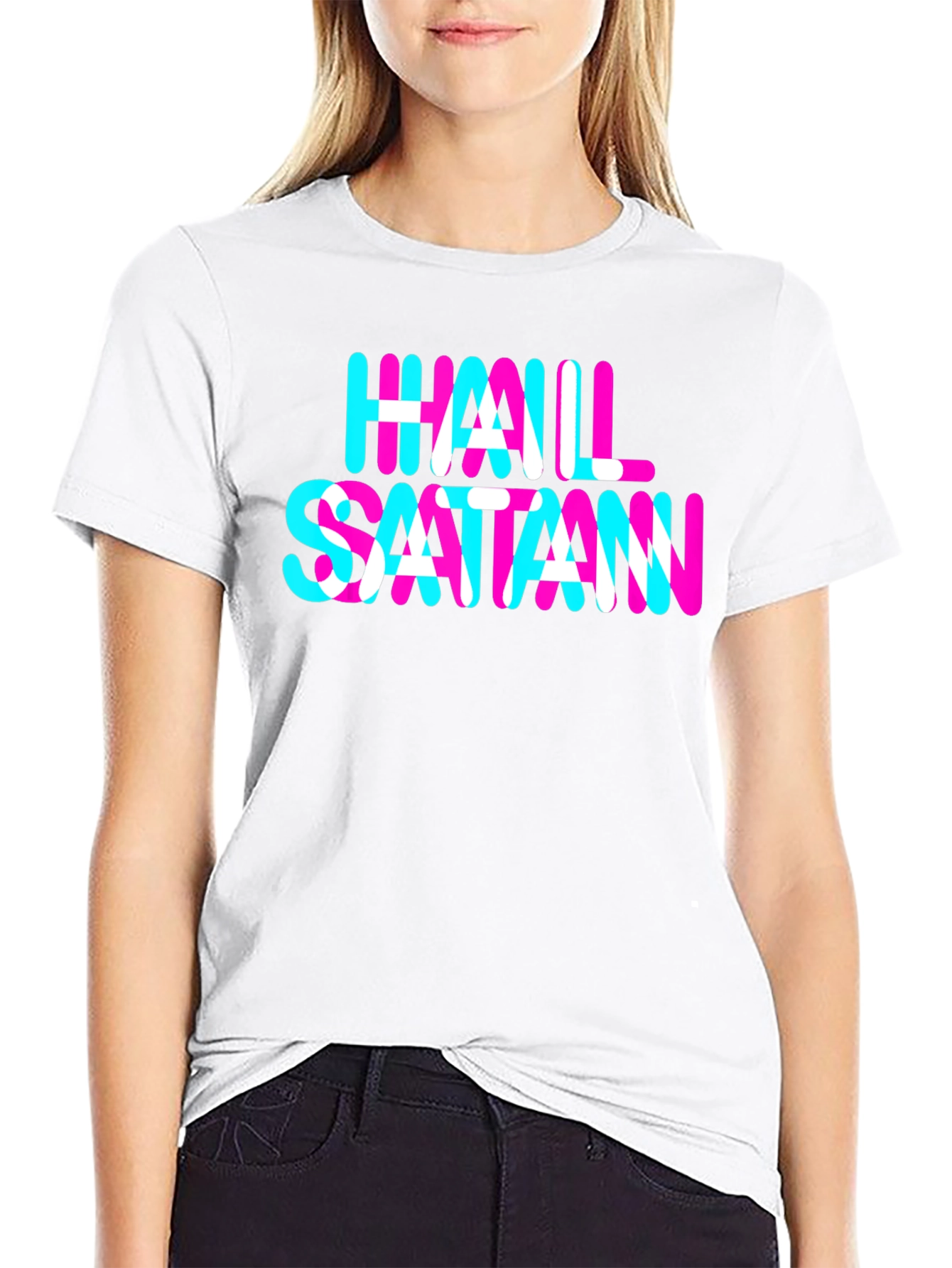 Hail Satan Graphic Tee - Bold Statement Shirt