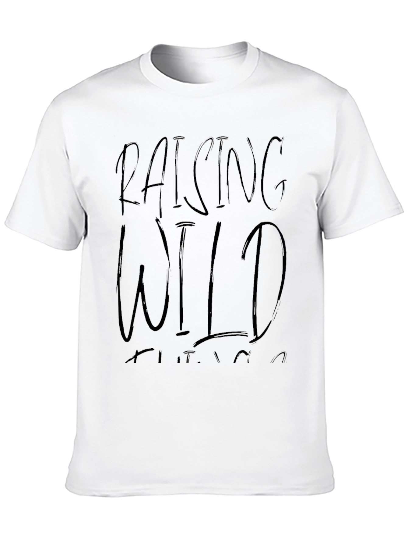 Raising Wild Things Black Graphic Tee