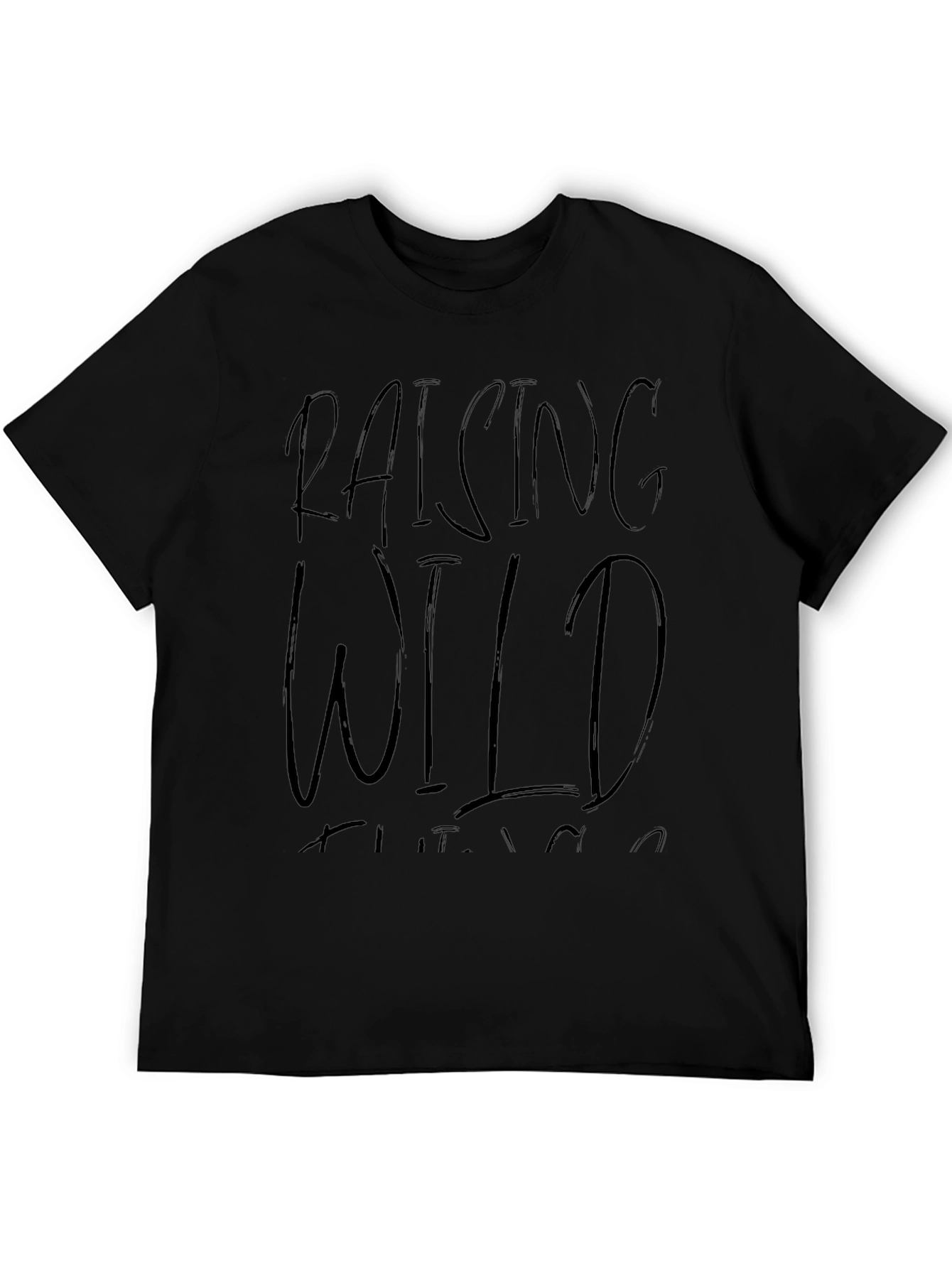Raising Wild Things Black Graphic Tee