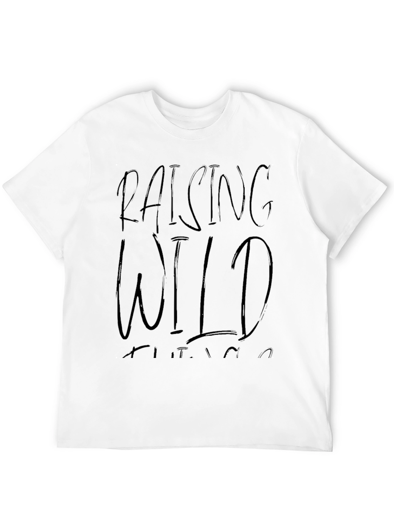 Raising Wild Things Black Graphic Tee