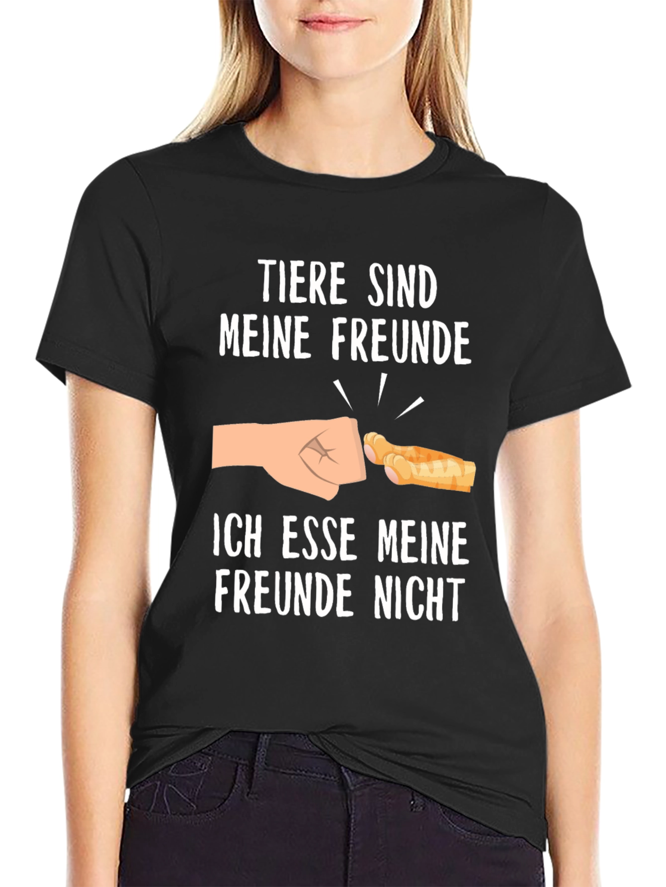 Vegan T-Shirt - Animals are Friends