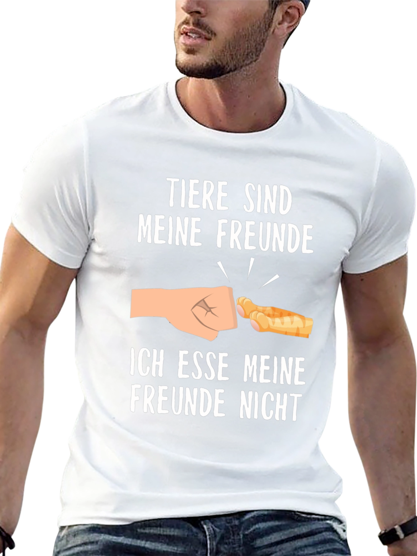 Vegan T-Shirt - Animals are Friends