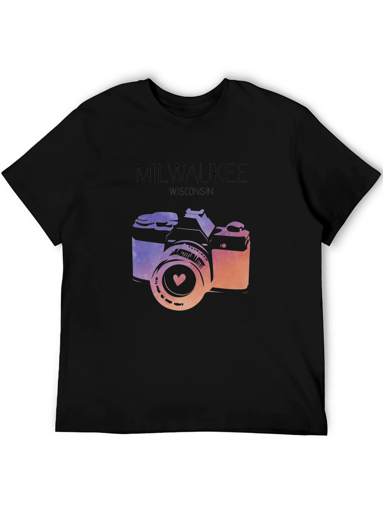Milwaukee Camera T-Shirt - Wisconsin Love