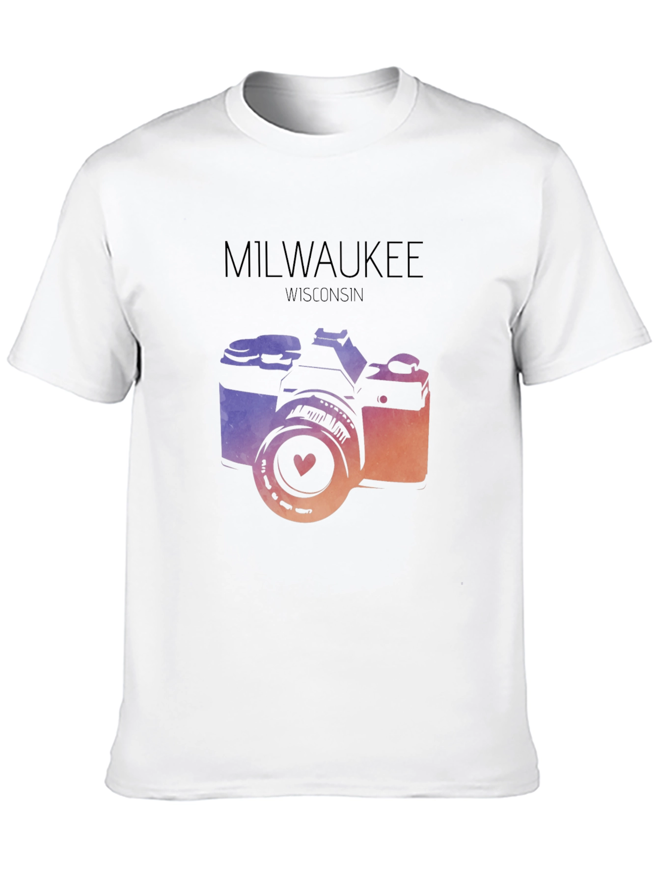 Milwaukee Camera T-Shirt - Wisconsin Love