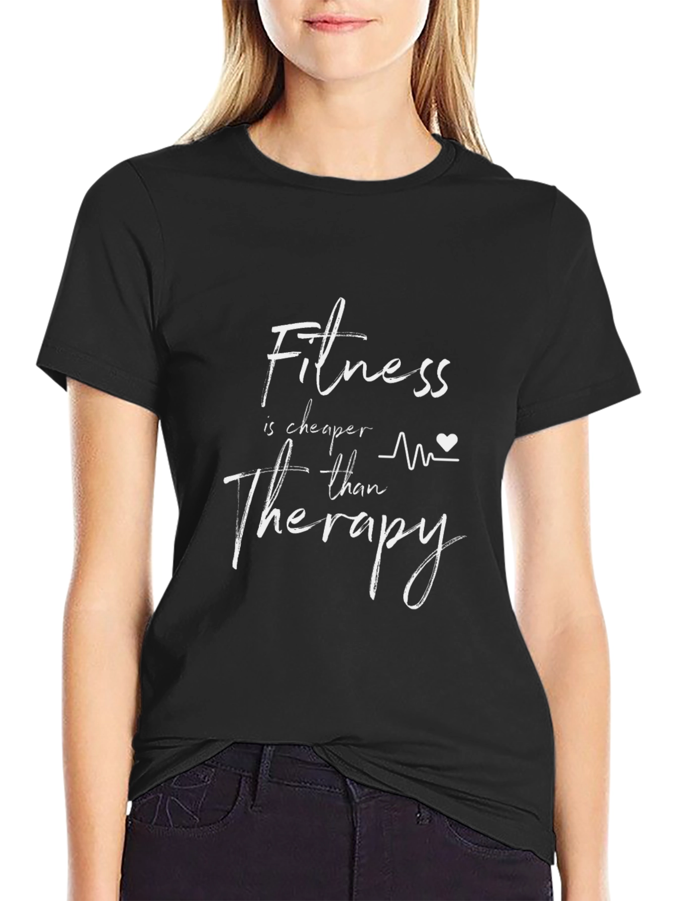 Fitness Therapy Graphic Tee - Workout Motivation