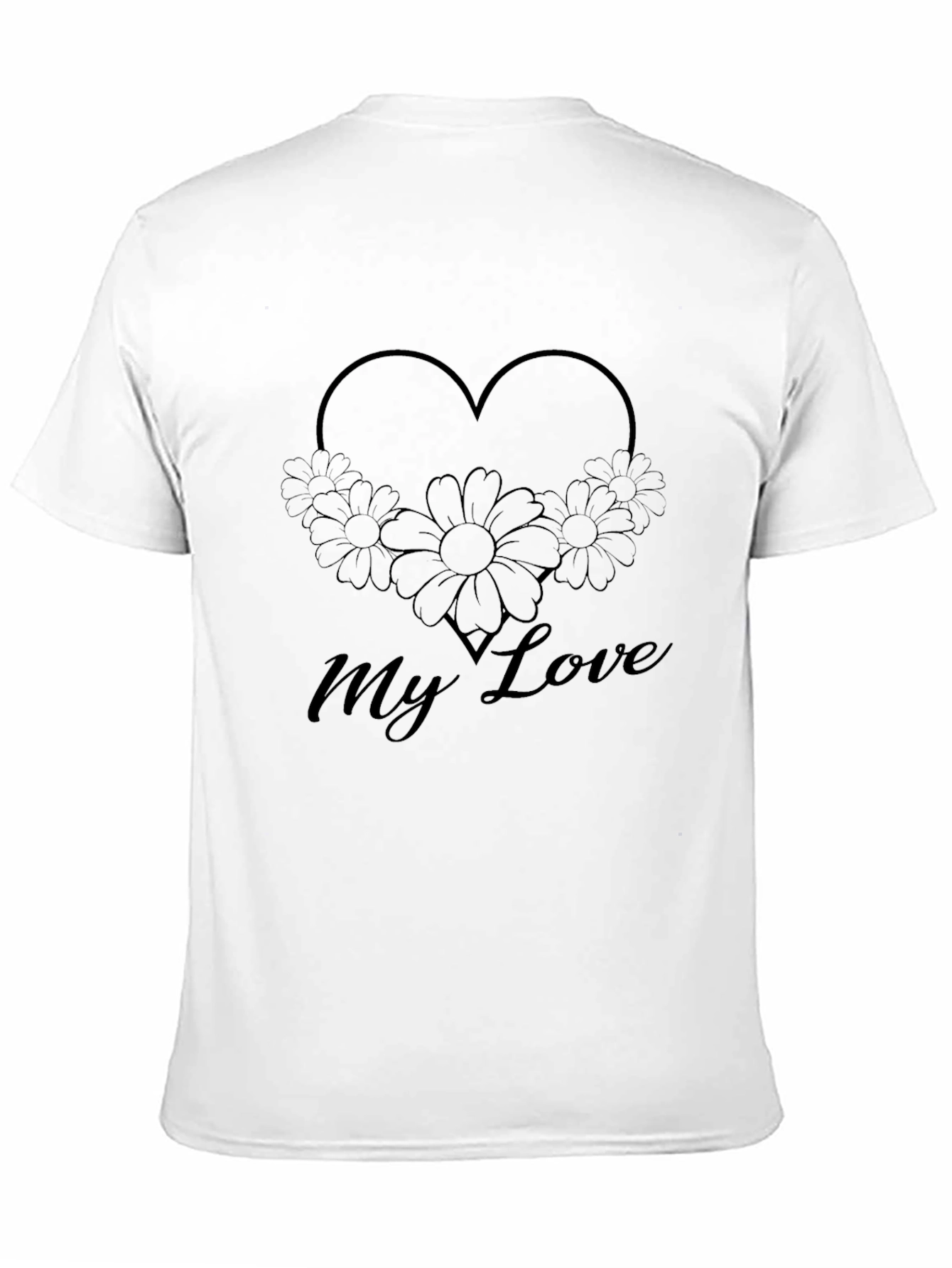 My Love Floral Heart Graphic Tee