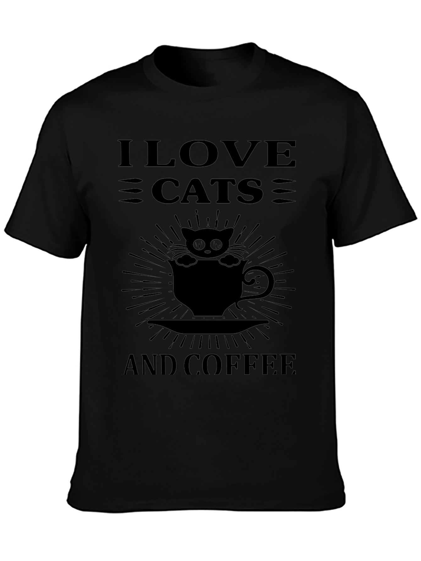 I Love Cats and Coffee T-Shirt