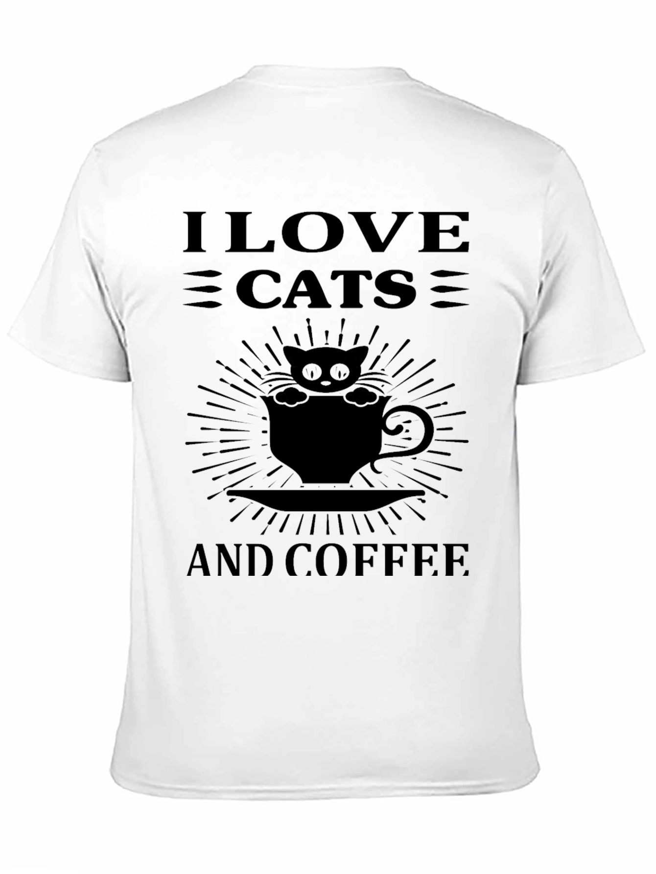I Love Cats and Coffee T-Shirt