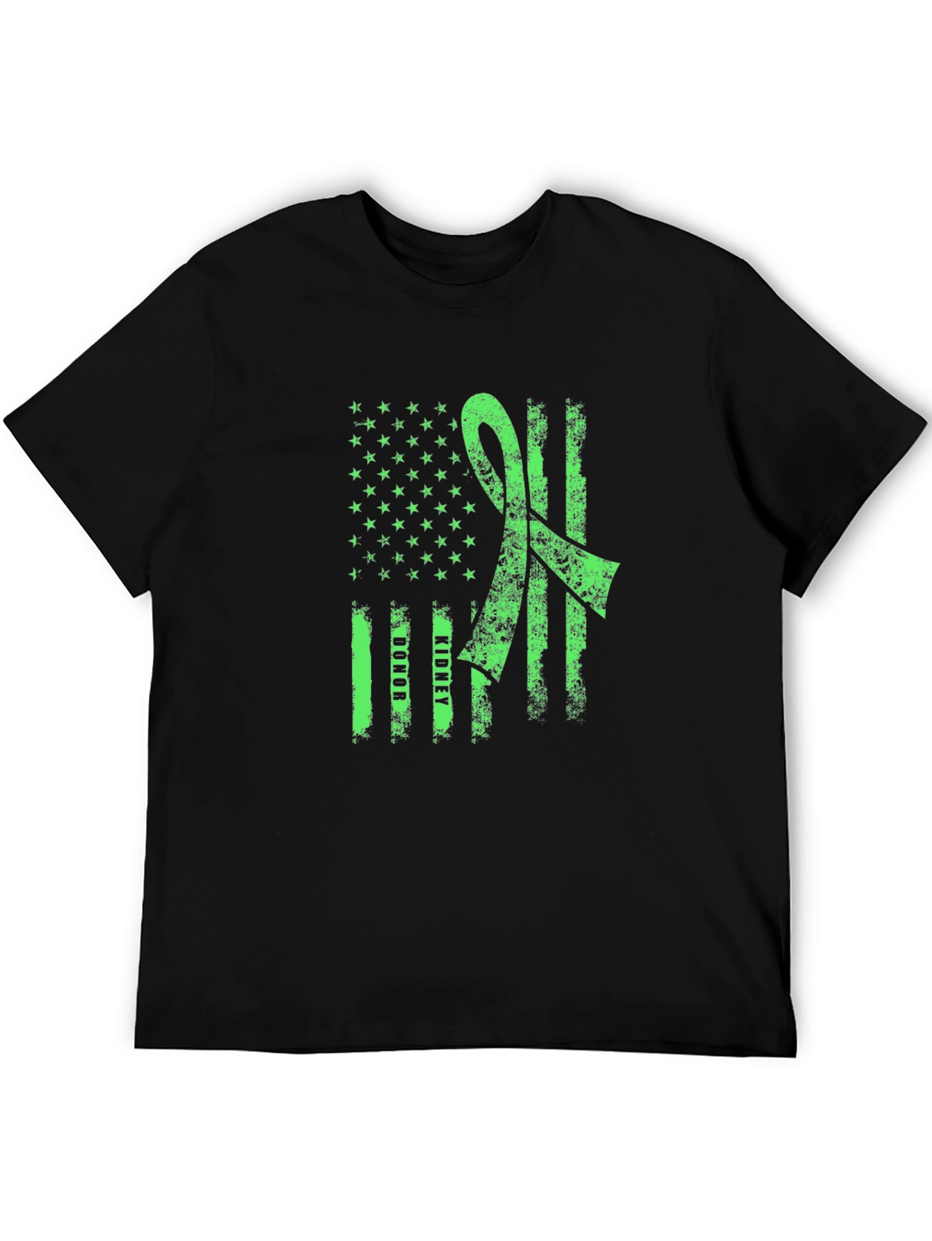 Green Ribbon Flag Graphic Tee