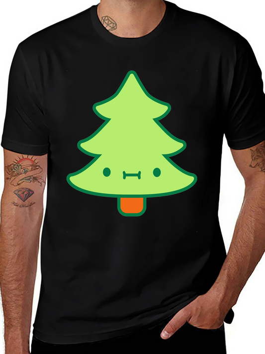 Kawaii Christmas Tree Graphic Tee