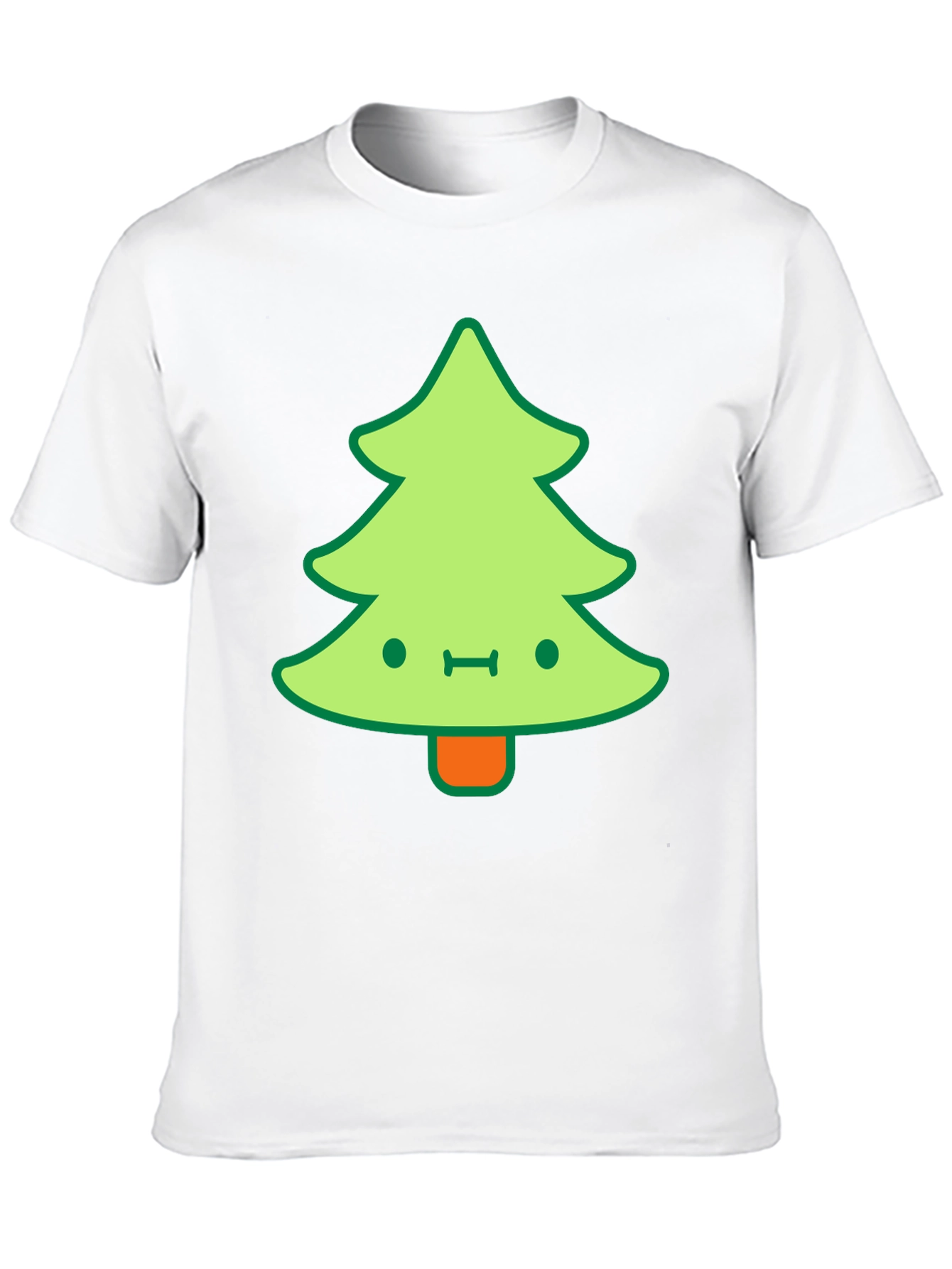 Kawaii Christmas Tree Graphic Tee