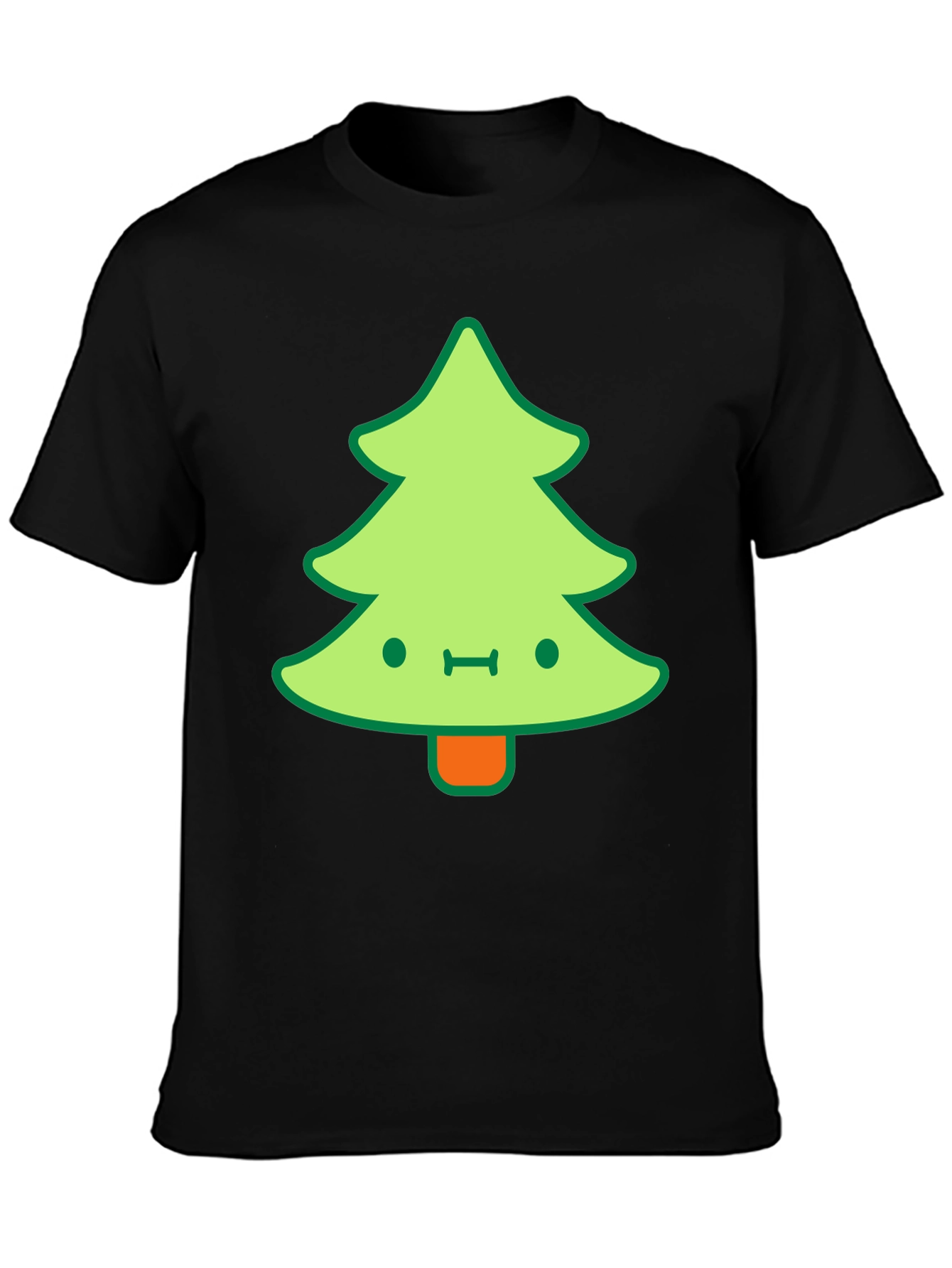 Kawaii Christmas Tree Graphic Tee