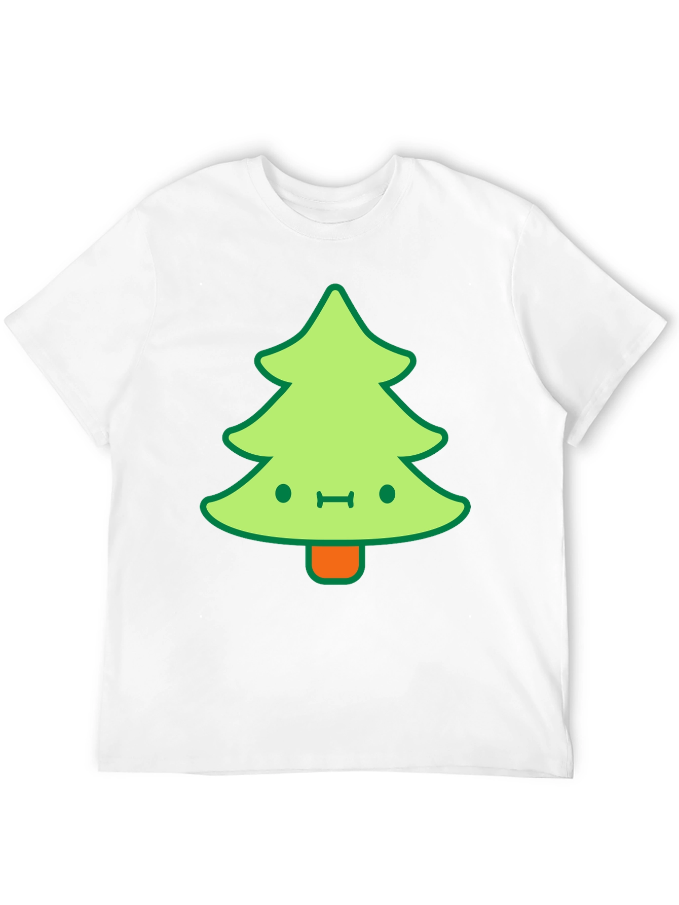 Kawaii Christmas Tree Graphic Tee