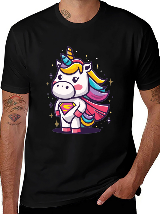 Unicorn Superhero Graphic T-Shirt