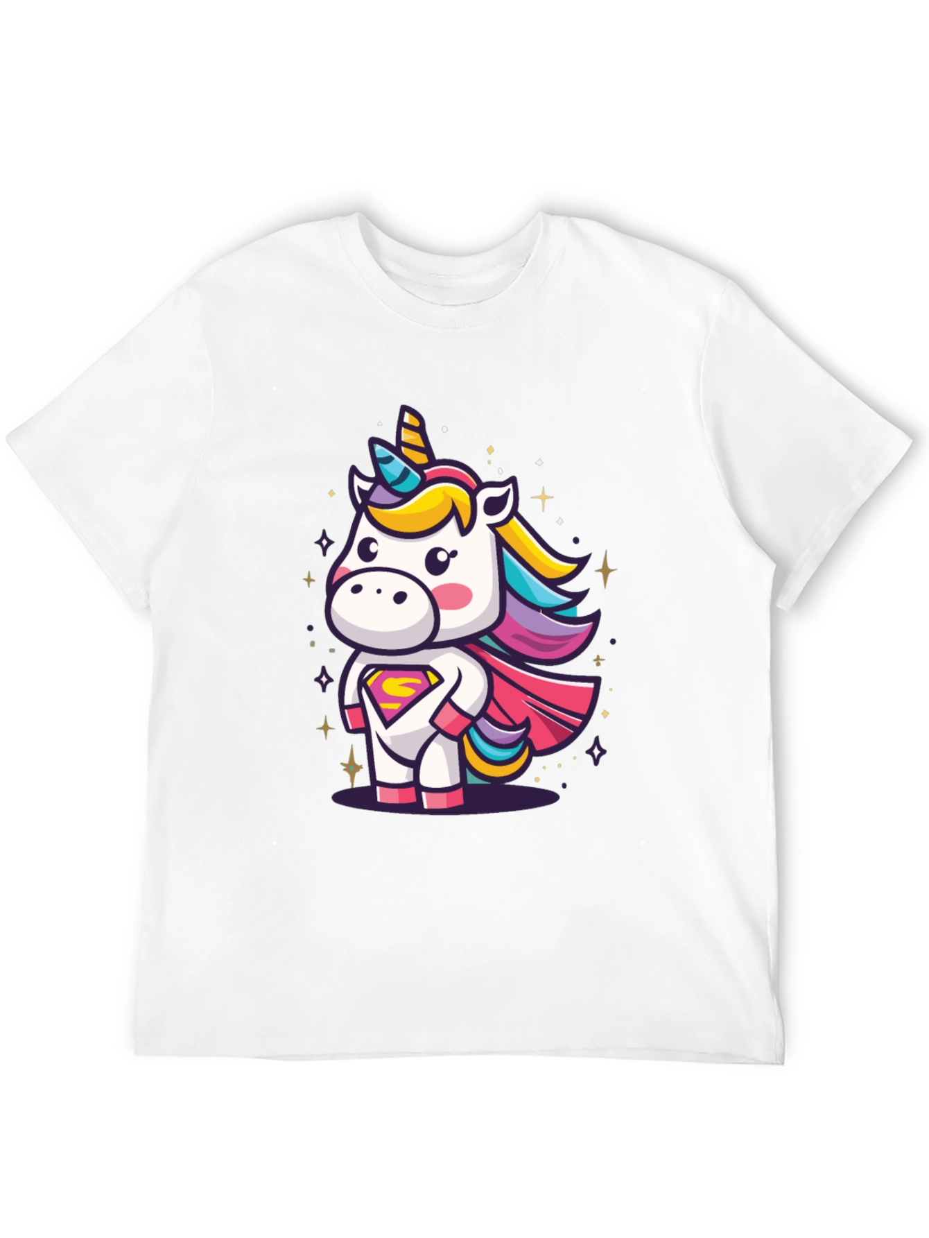 Unicorn Superhero Graphic T-Shirt