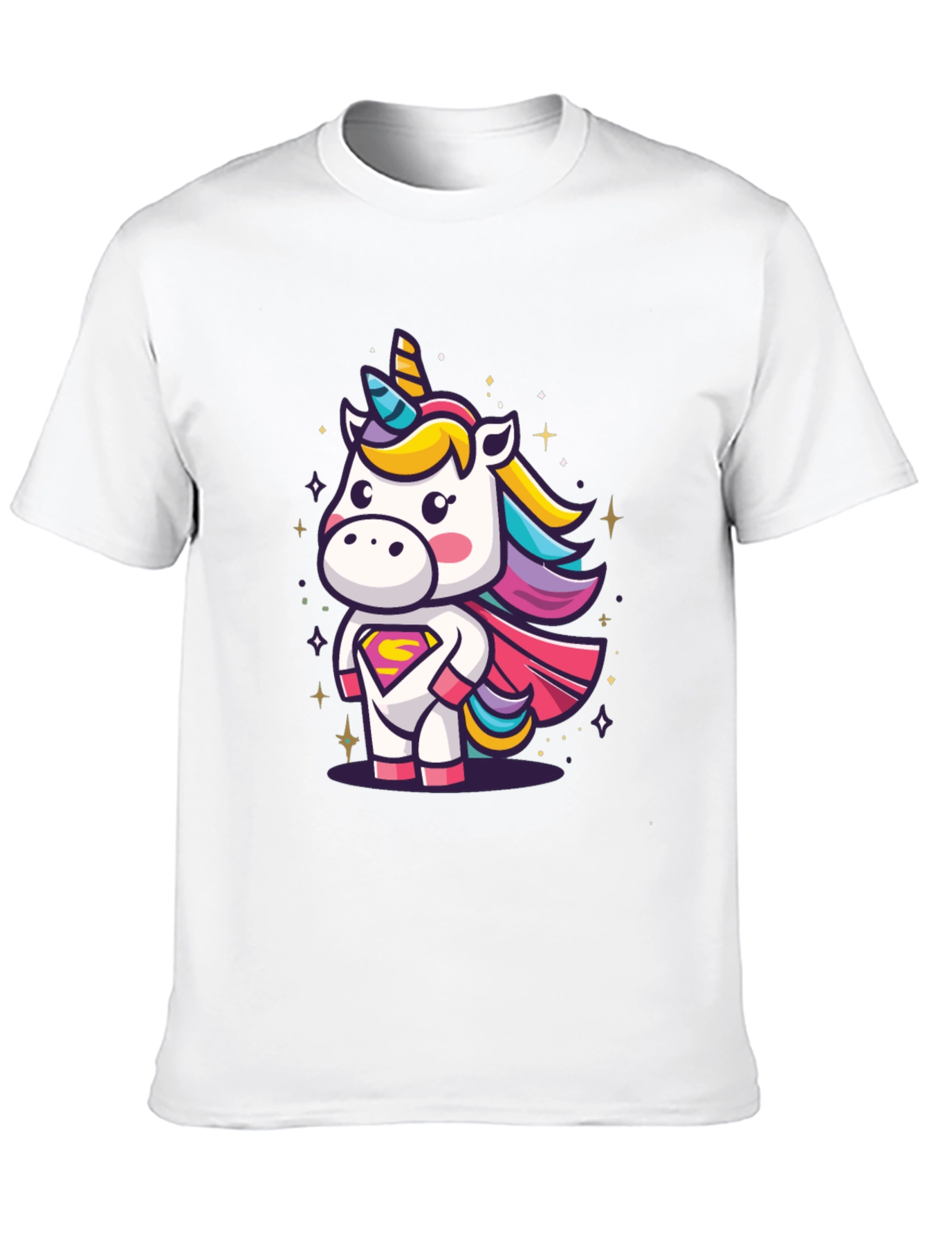 Unicorn Superhero Graphic T-Shirt
