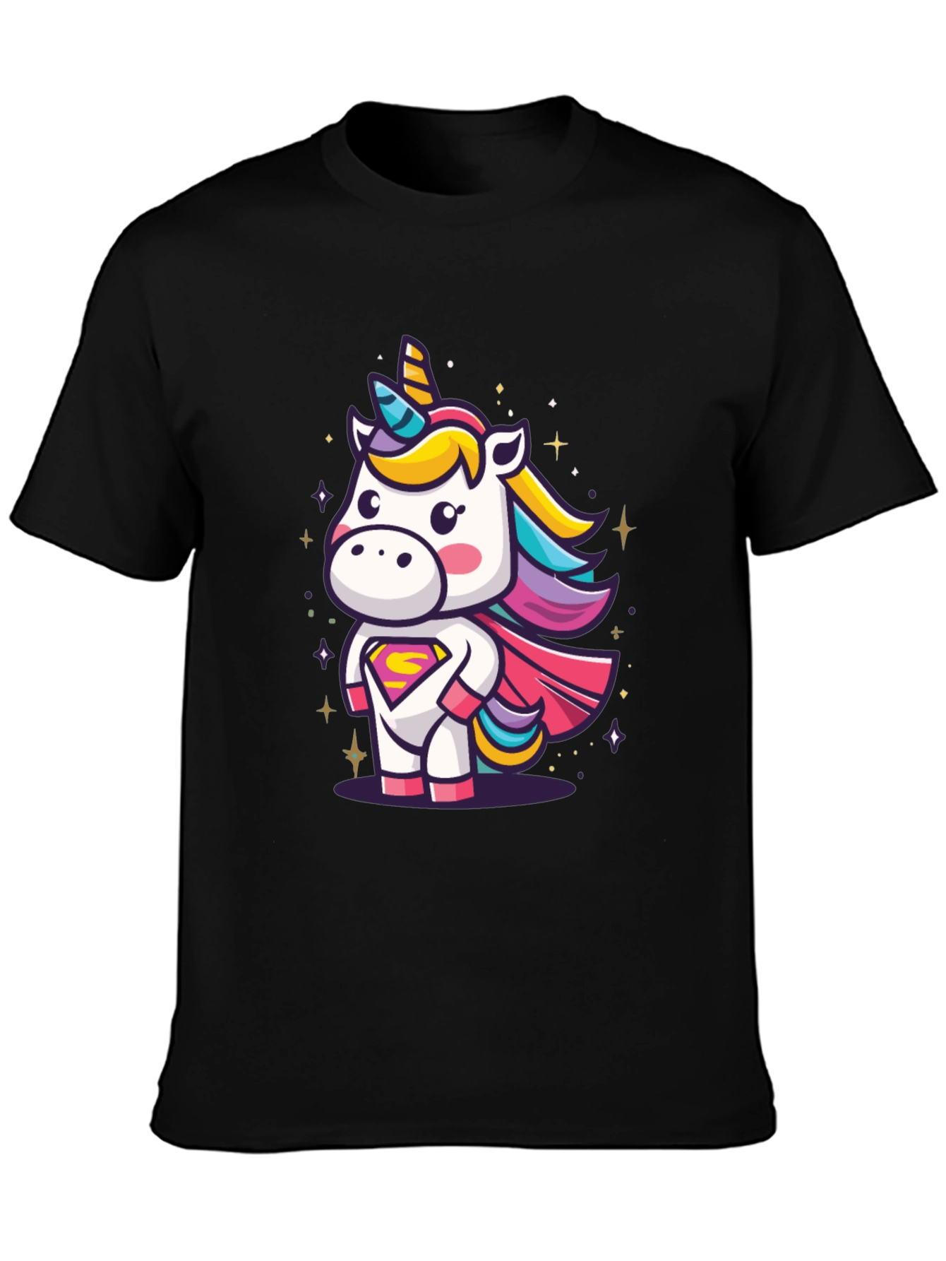 Unicorn Superhero Graphic T-Shirt