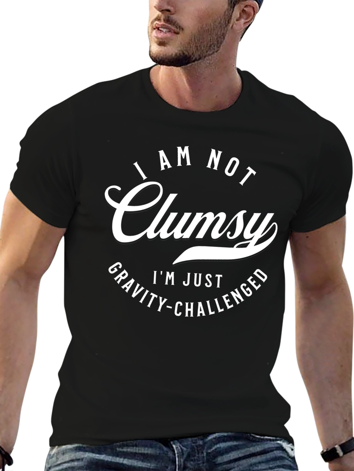 Funny Gravity Challenged Graphic T-Shirt