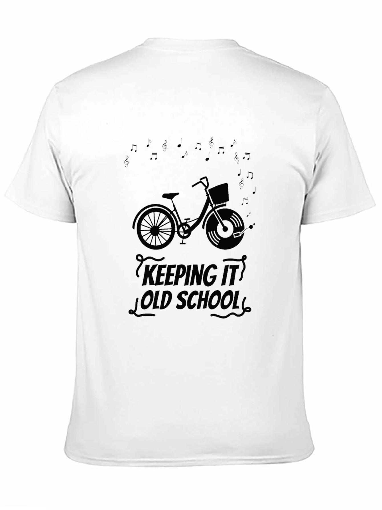 Keeping it Old School Bicycle Graphic T-Shirt