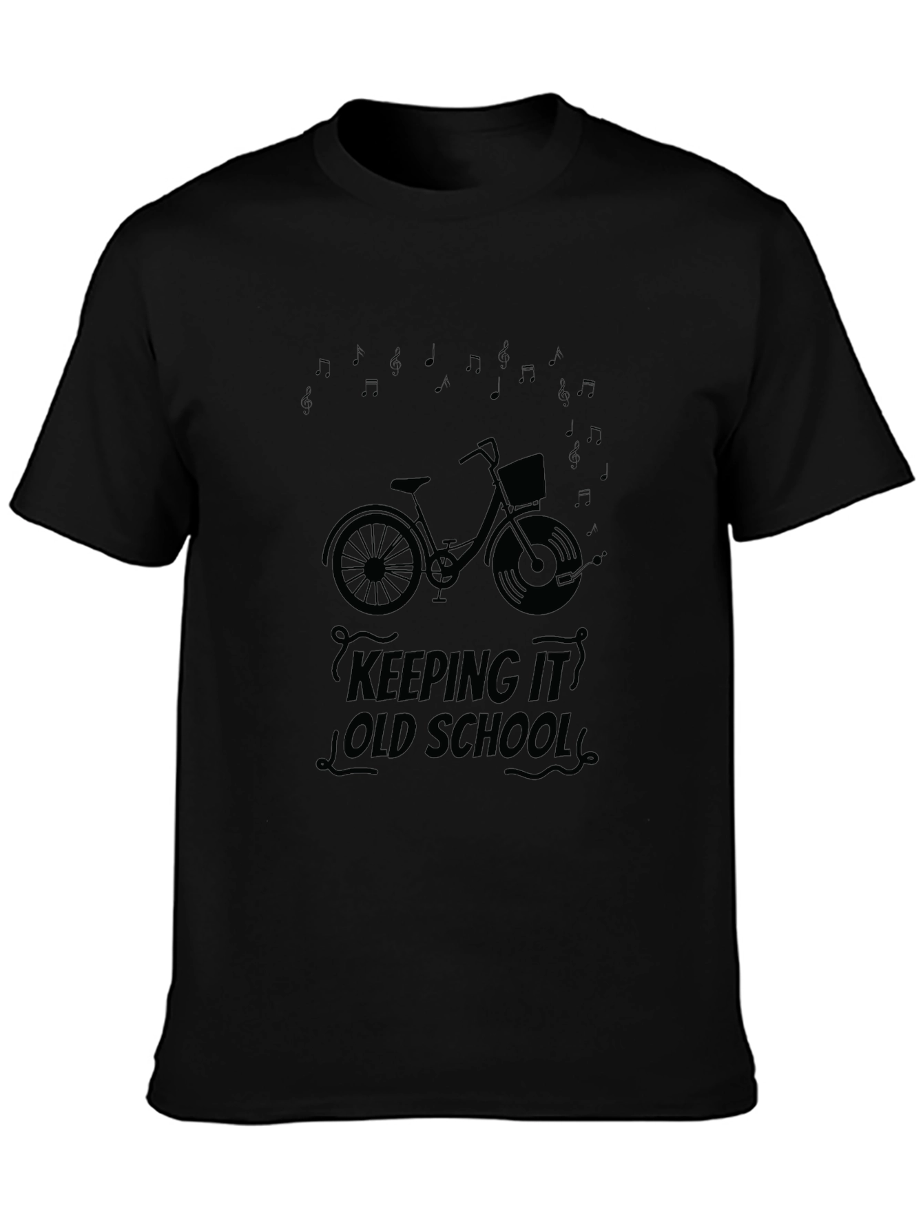 Keeping it Old School Bicycle Graphic T-Shirt