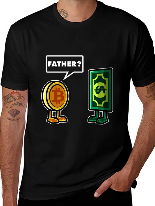 Bitcoin vs Dollar Graphic Tee - Crypto Humor T-Shirt