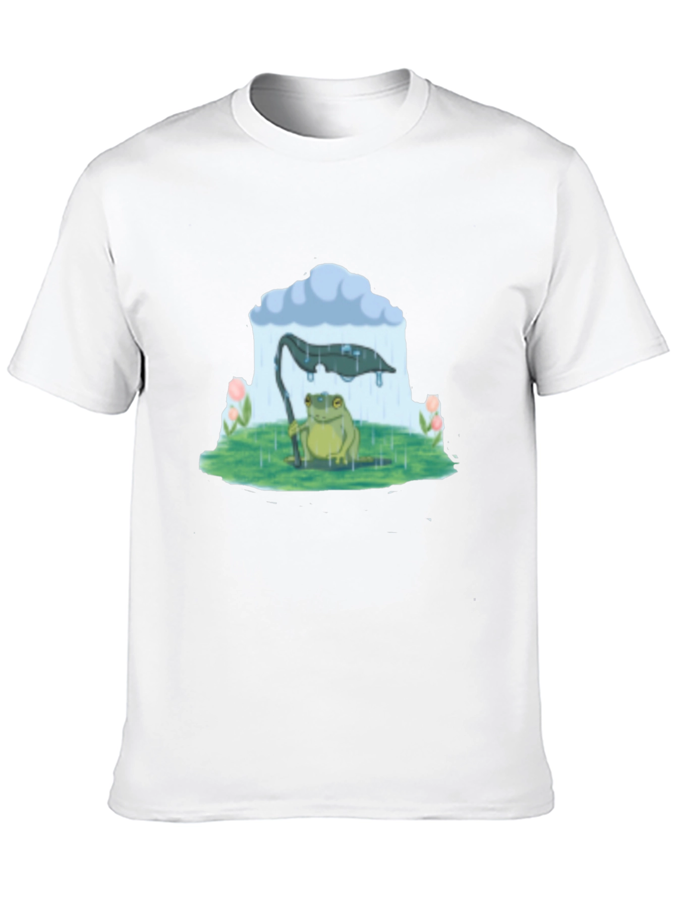 Frog Under Rain Cloud Graphic Tee