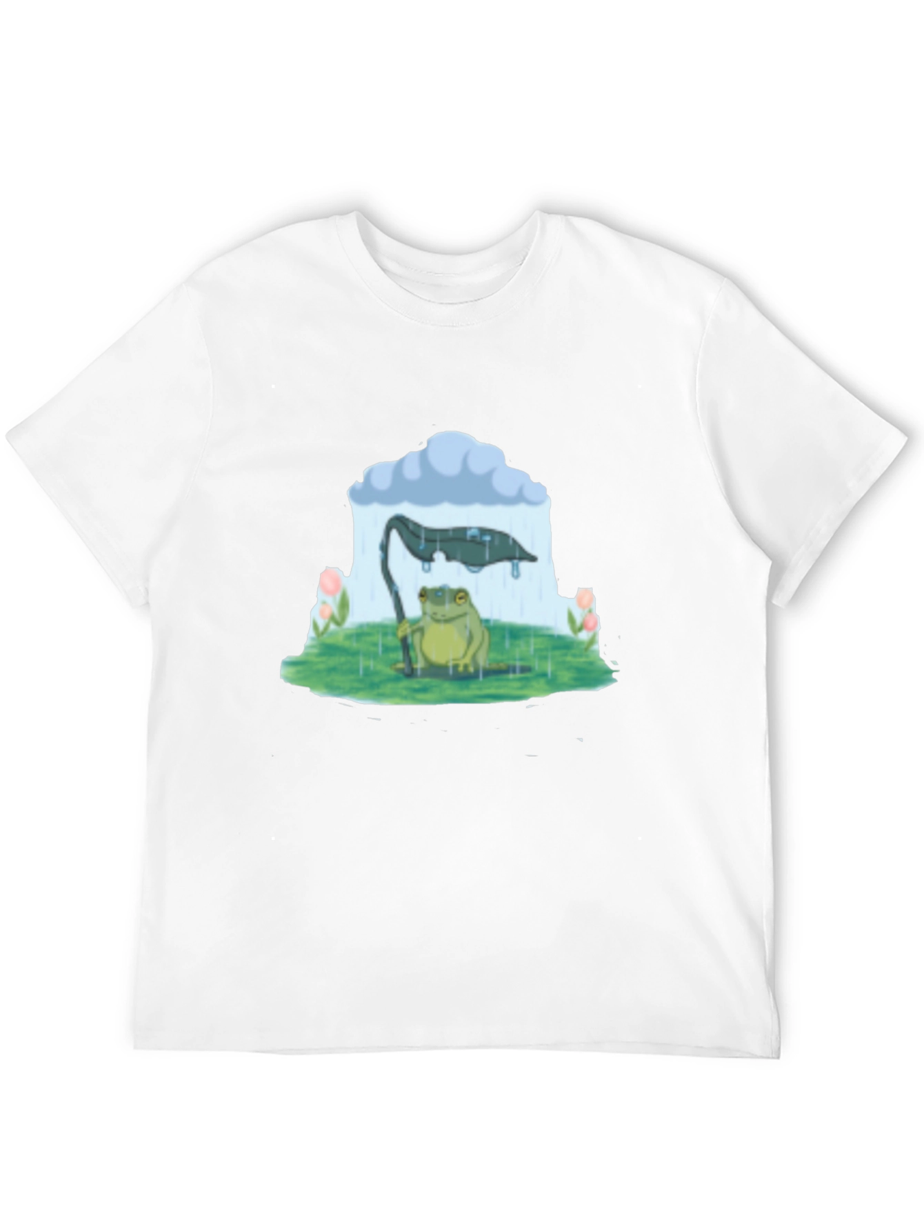 Frog Under Rain Cloud Graphic Tee