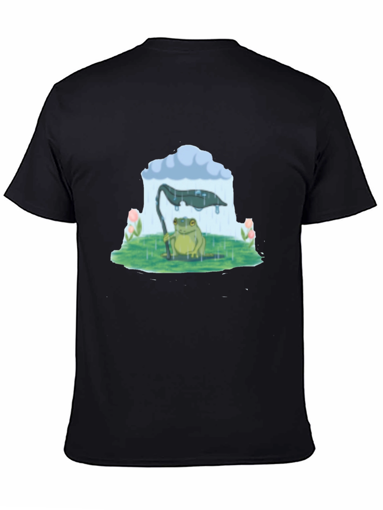 Frog Under Rain Cloud Graphic Tee