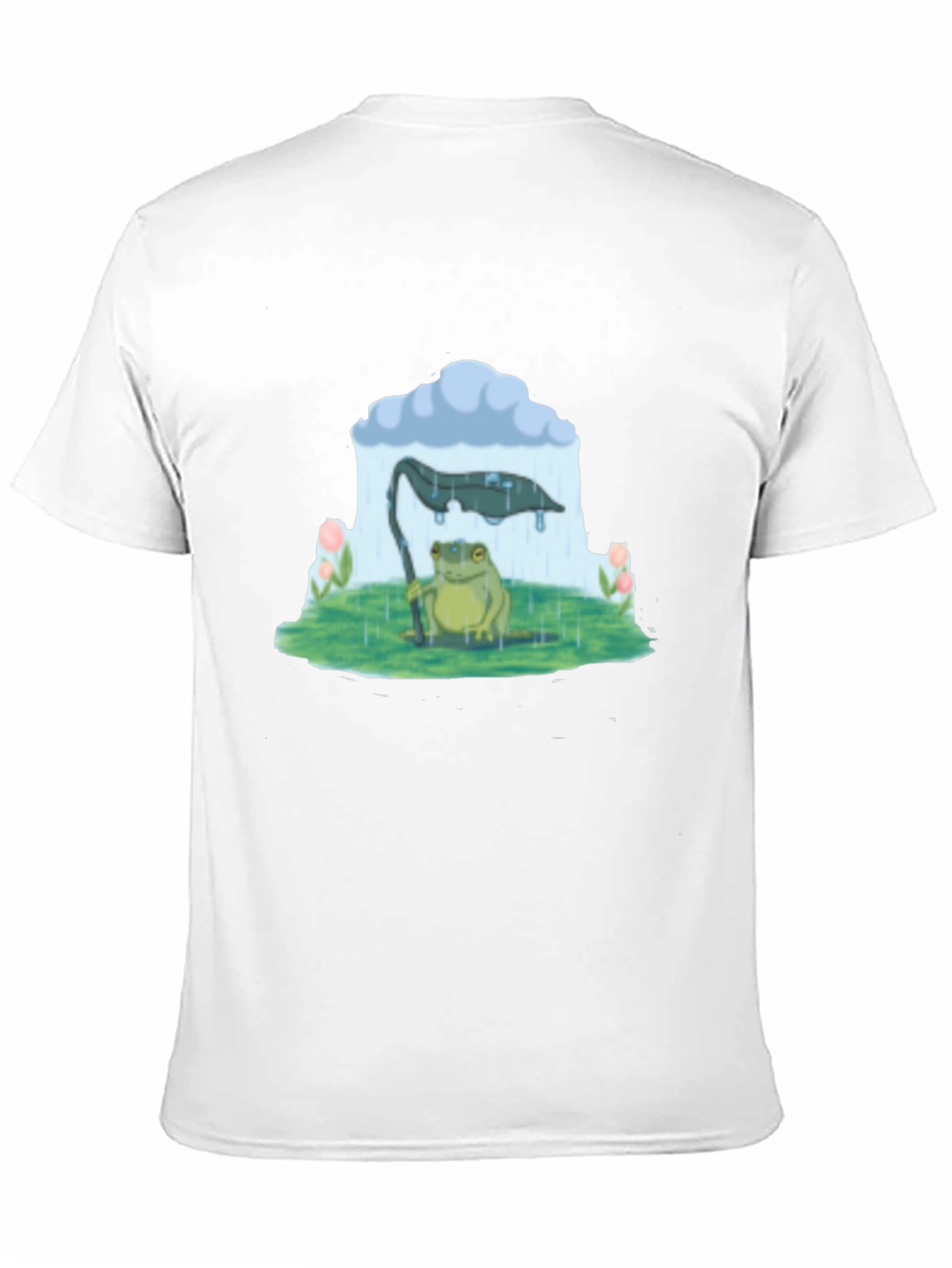 Frog Under Rain Cloud Graphic Tee