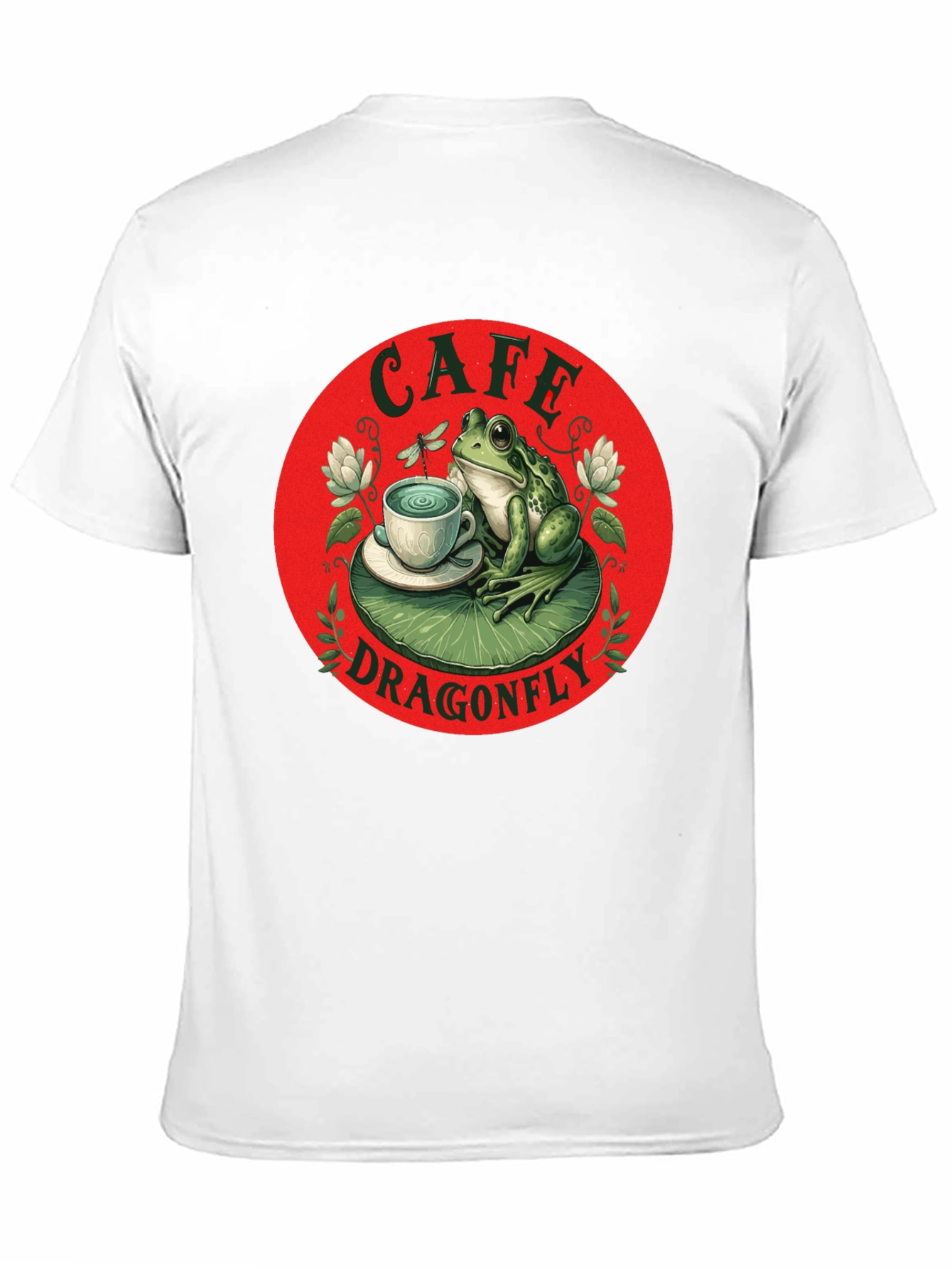 Cafe Dragonfly Frog T-Shirt
