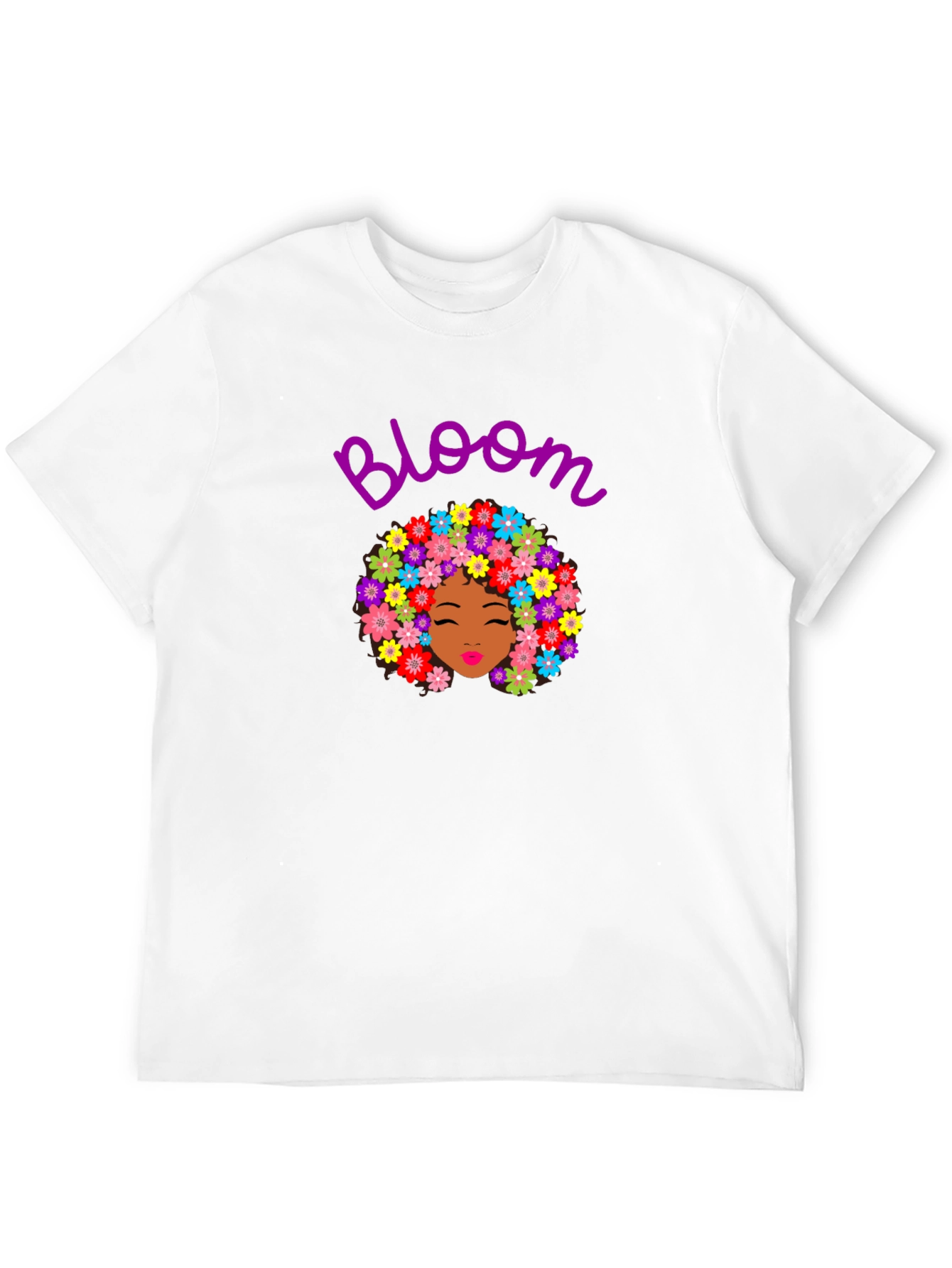 Bloom T-Shirt - Floral Afro Design