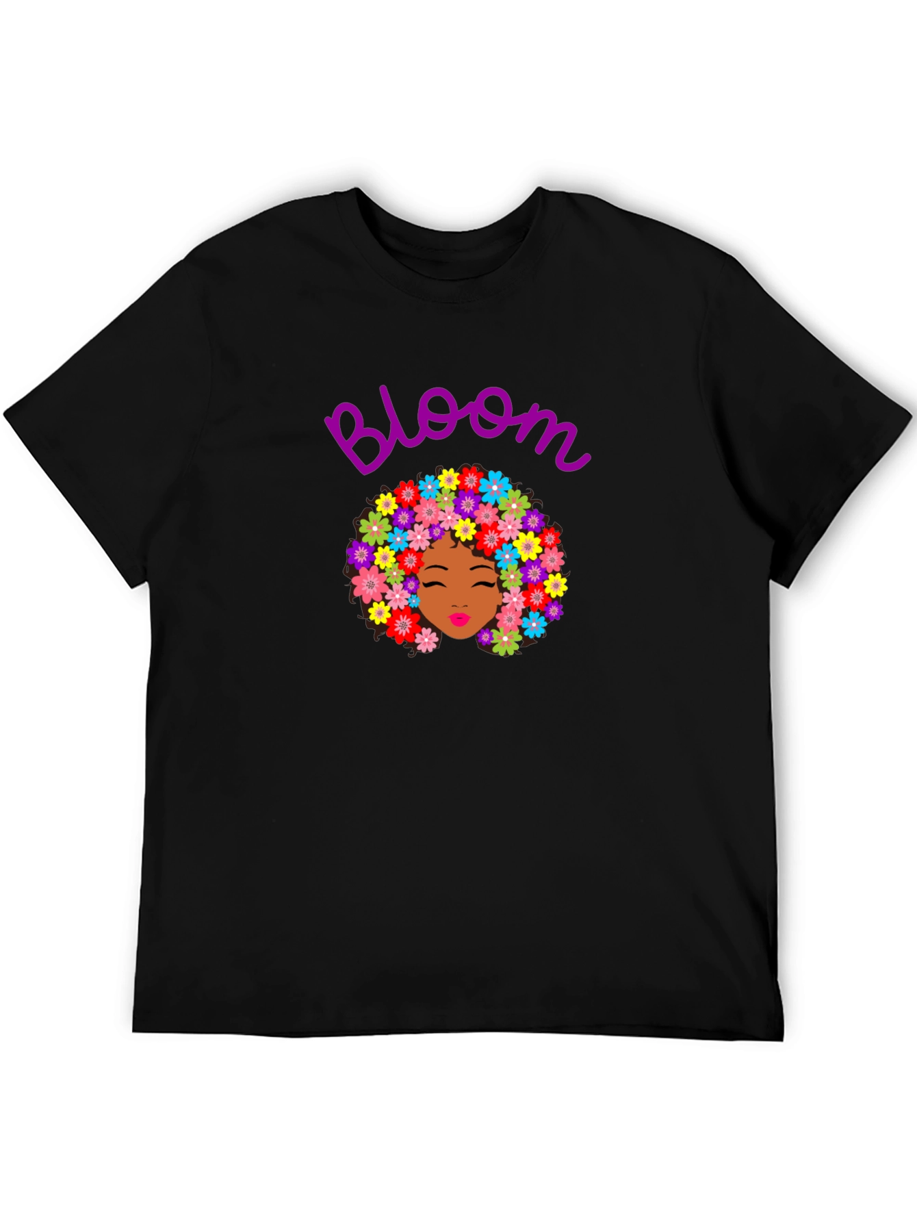 Bloom T-Shirt - Floral Afro Design