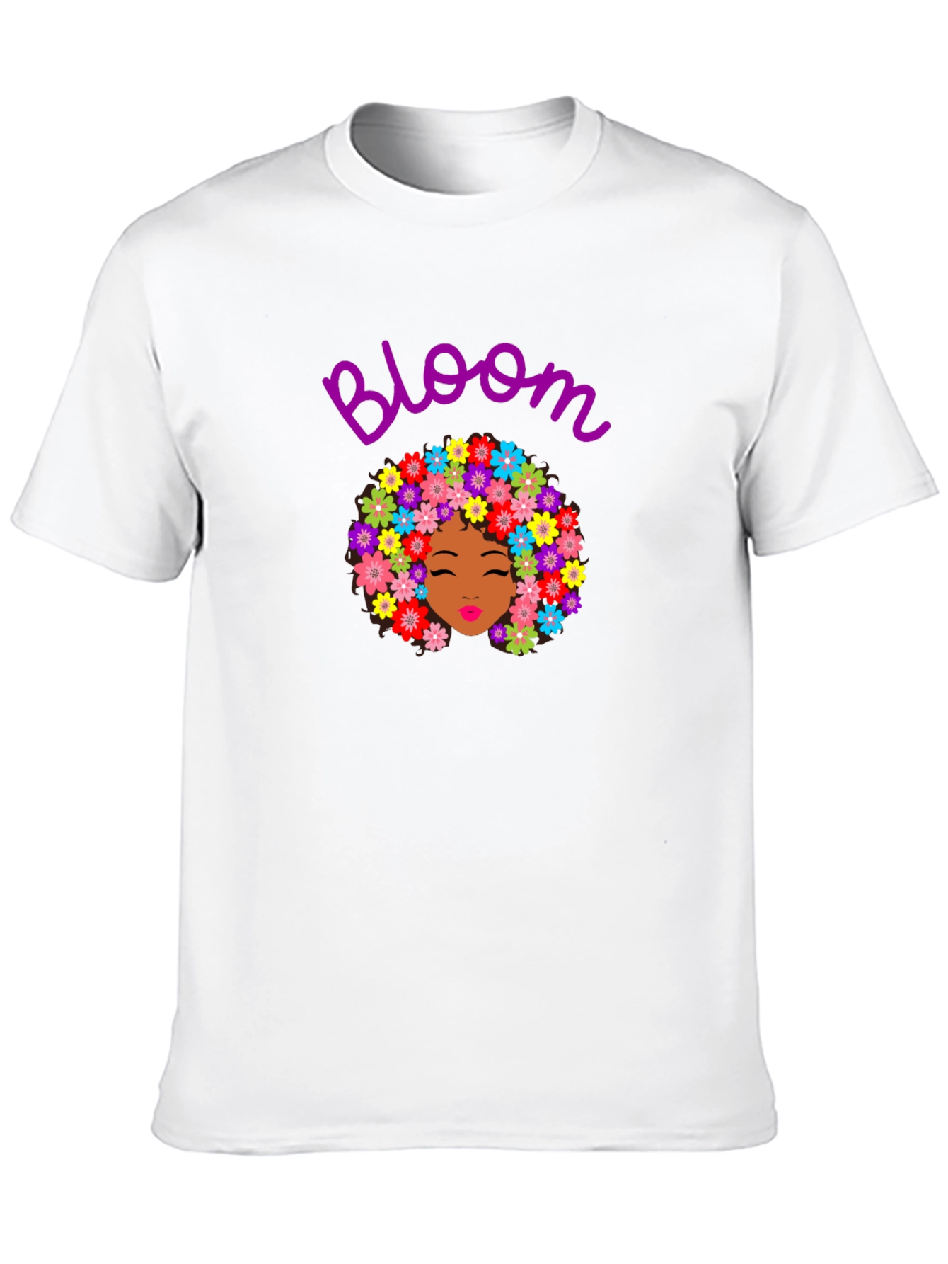 Bloom T-Shirt - Floral Afro Design
