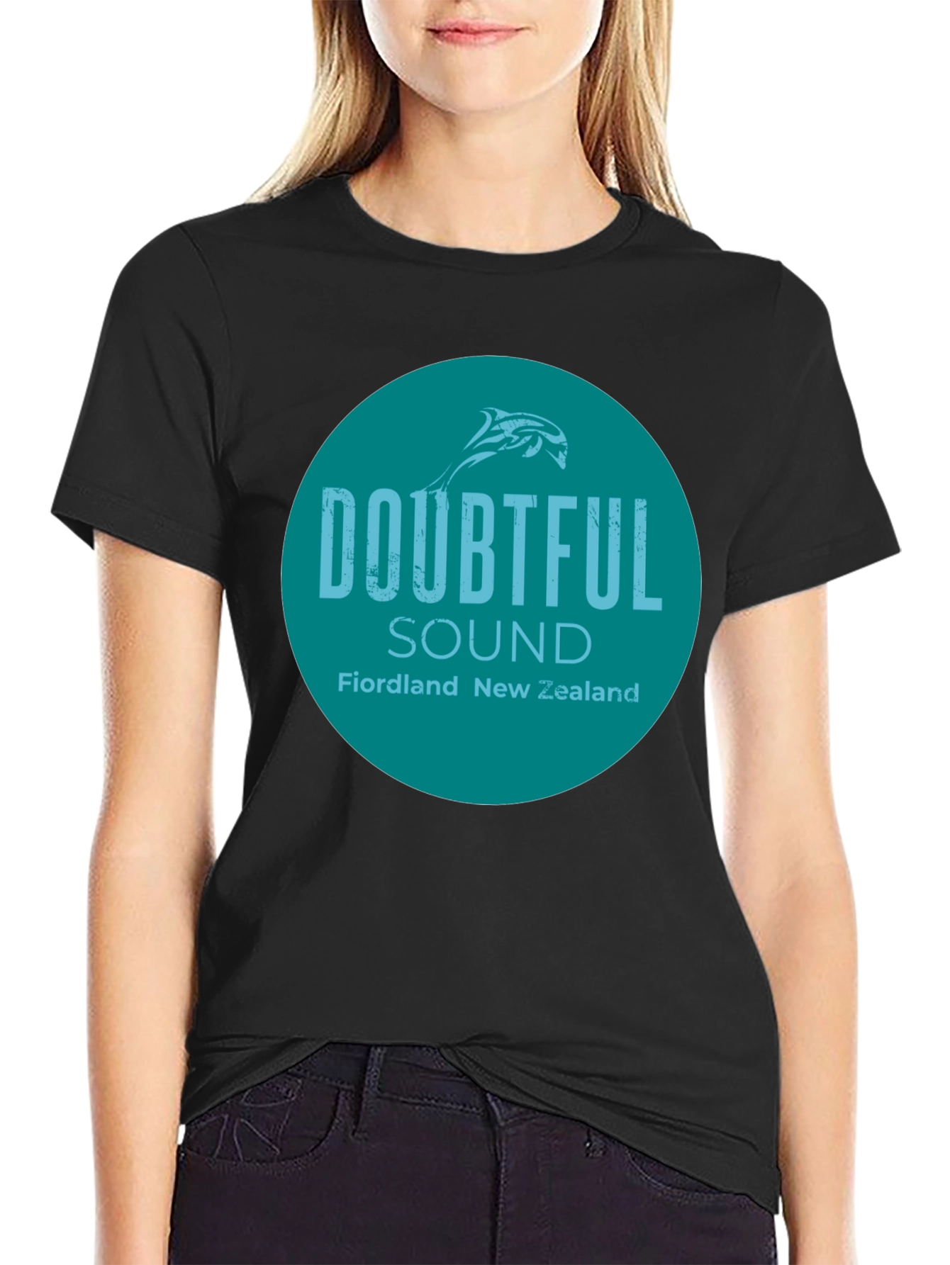 Doubtful Sound New Zealand T-Shirt - Round Graphic Tee
