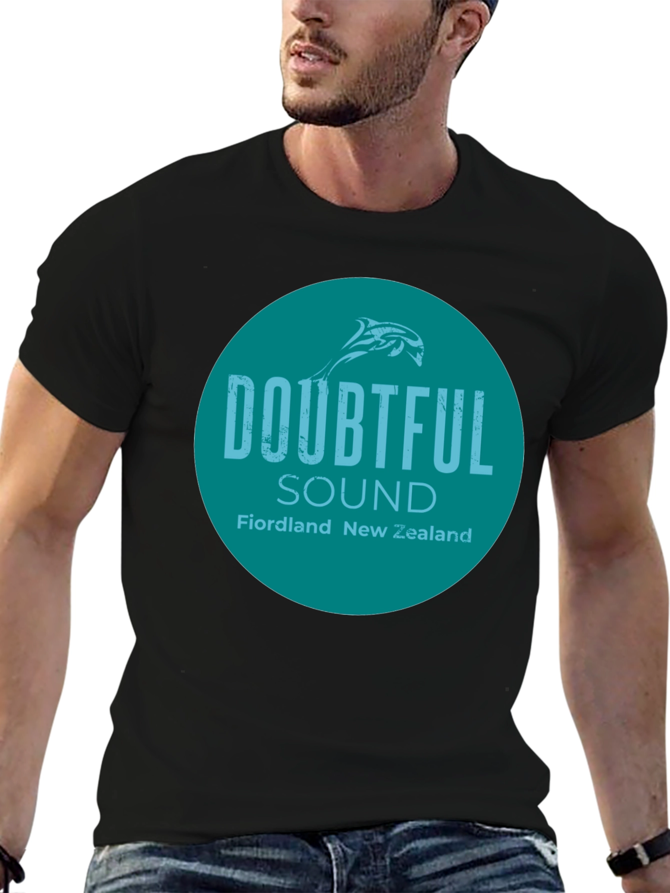 Doubtful Sound New Zealand T-Shirt - Round Graphic Tee