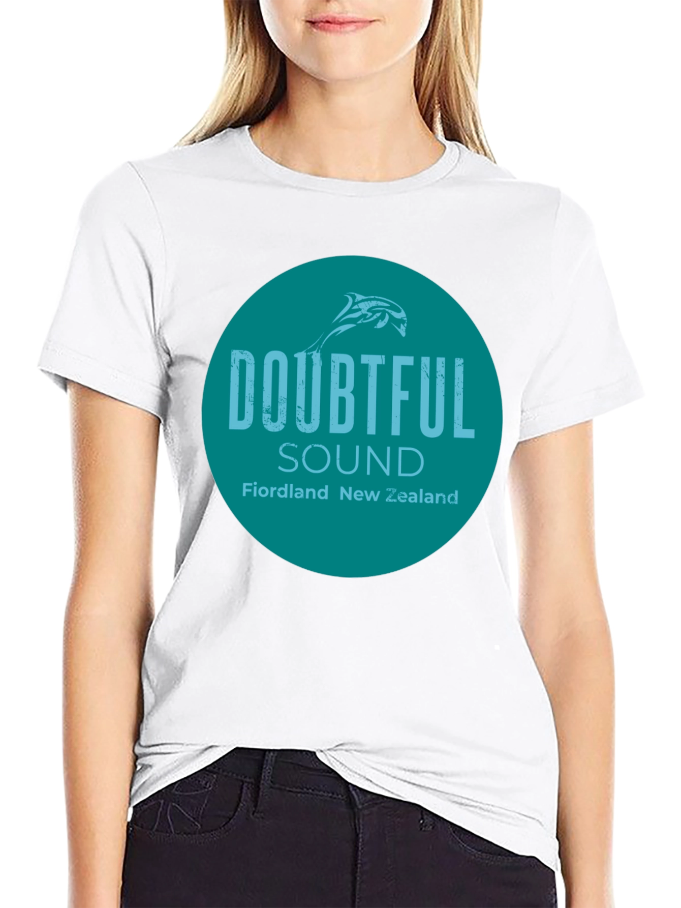 Doubtful Sound New Zealand T-Shirt - Round Graphic Tee