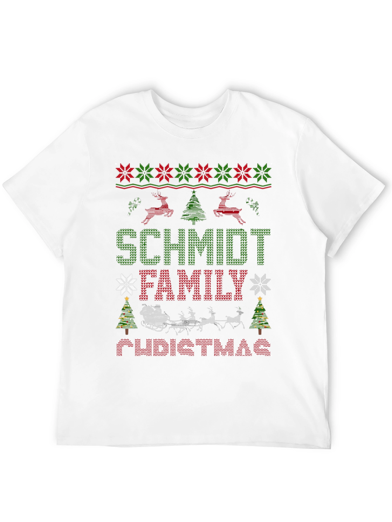 Schmidt Family Christmas Sweater T-Shirt